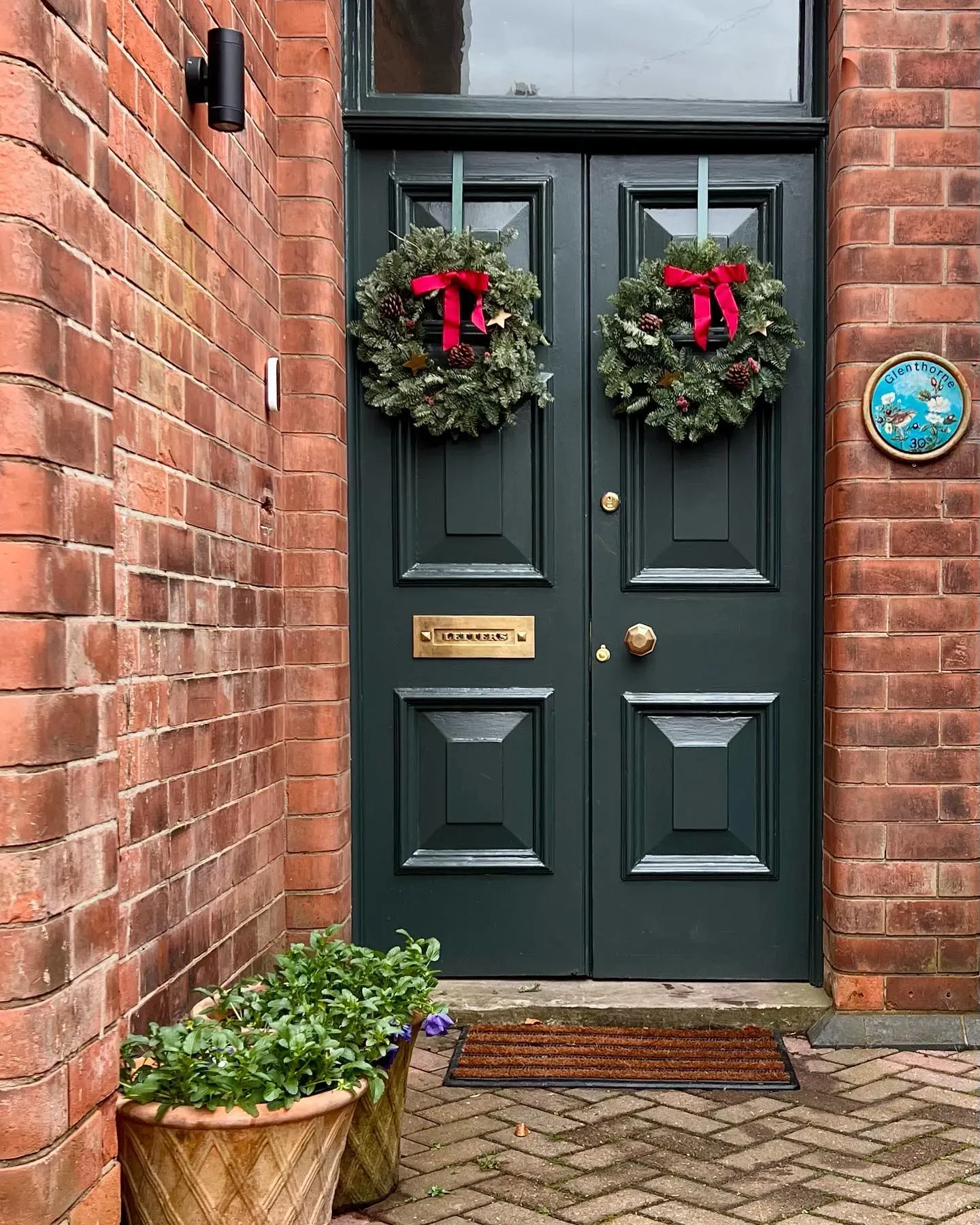 Farrow and Ball Studio Green front door inspo