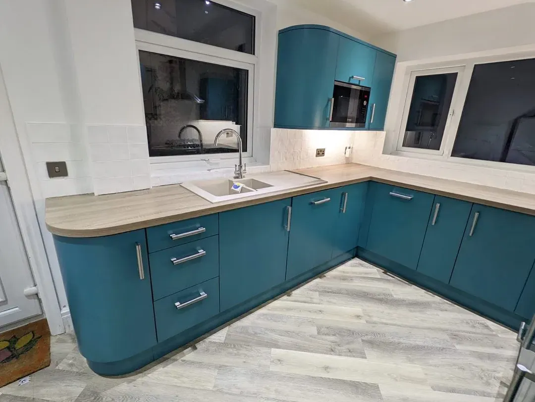 Farrow and Ball Vardo kitchen cabinets paint