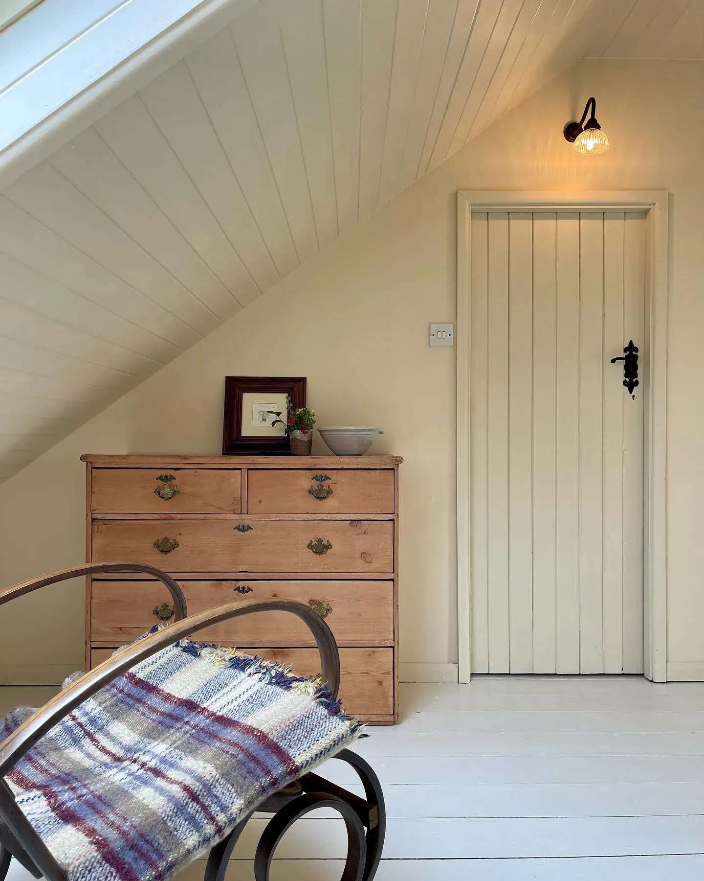 Farrow and Ball White Tie bedroom interior