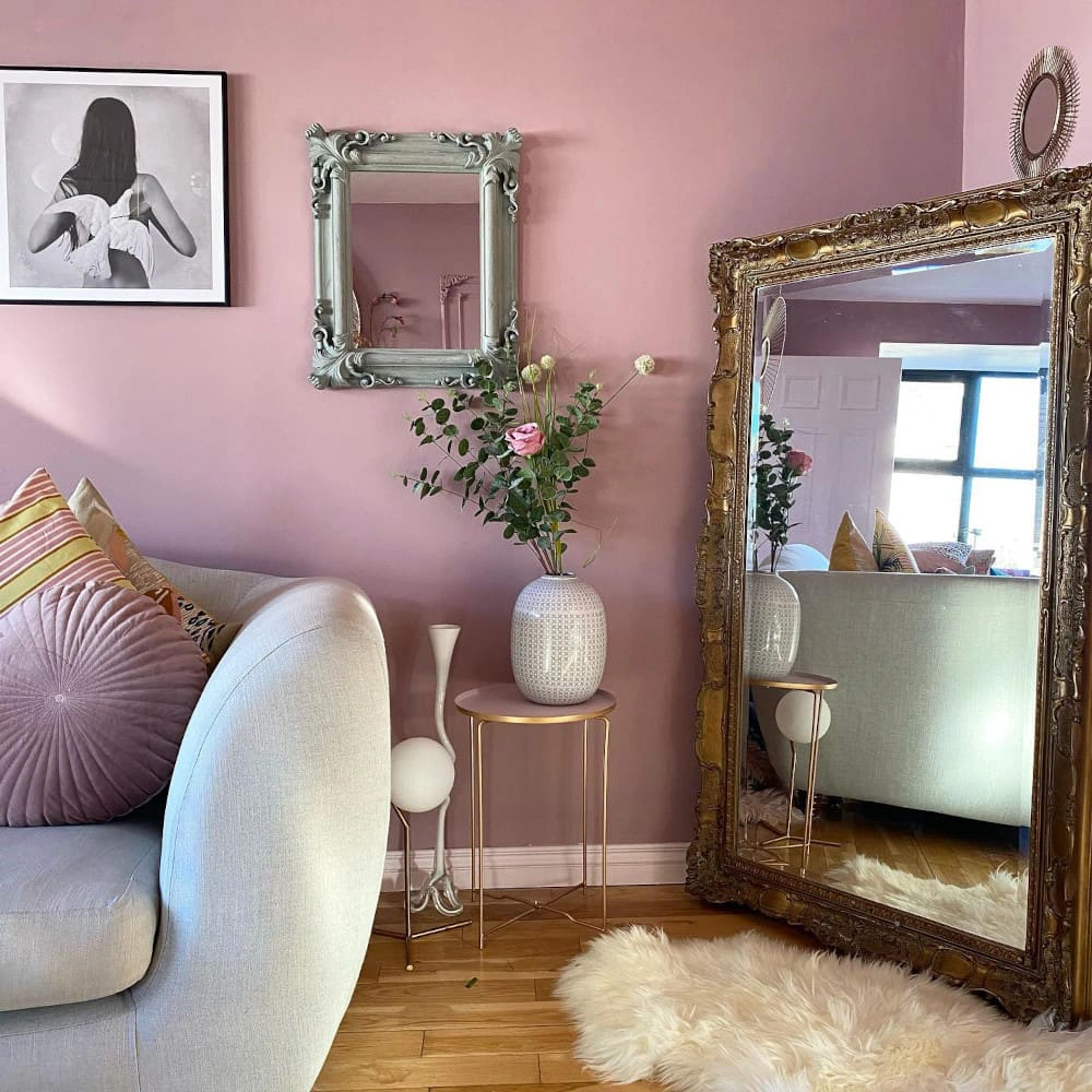 Pink Farrow and Ball 246 Cinder Rose interior idea