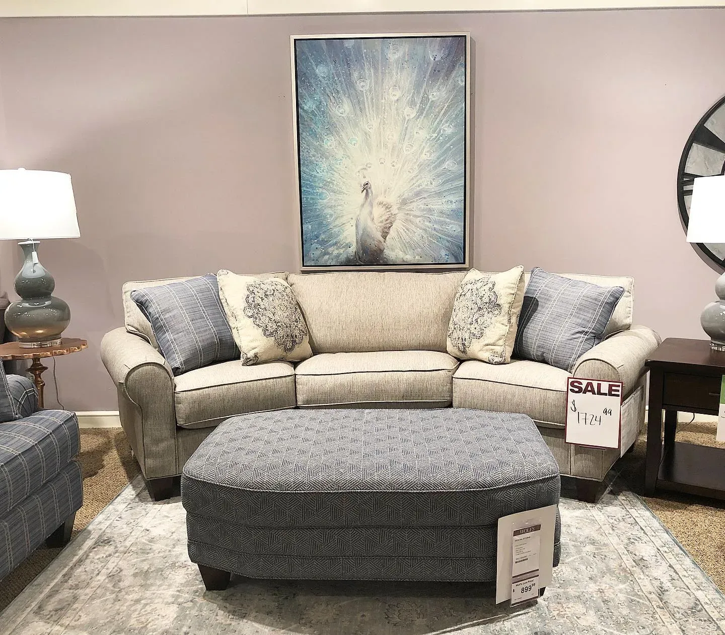 Sherwin Williams Flexible Gray living room interior