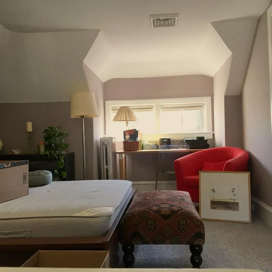 Sherwin Williams Flexible Gray bedroom paint