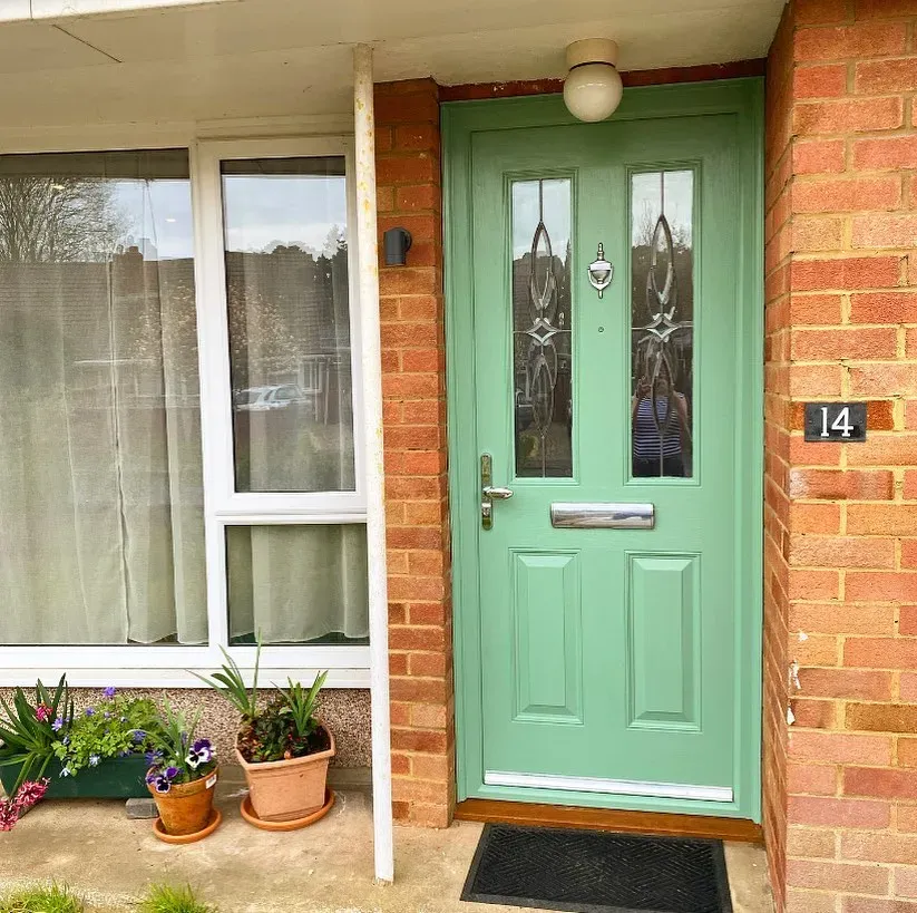 Dulux Fresh Sage front door color review