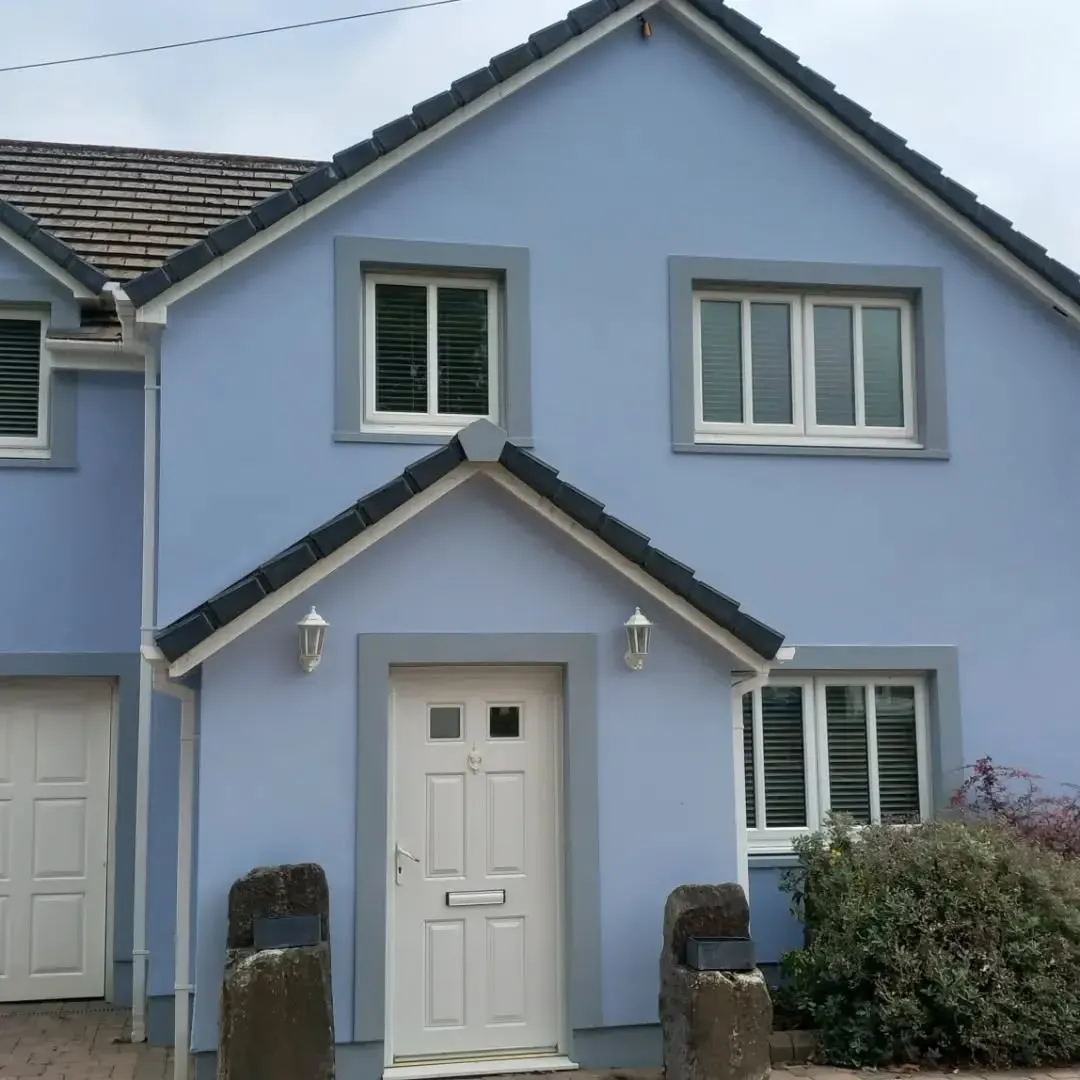 Dulux Frosted Lake house exterior review