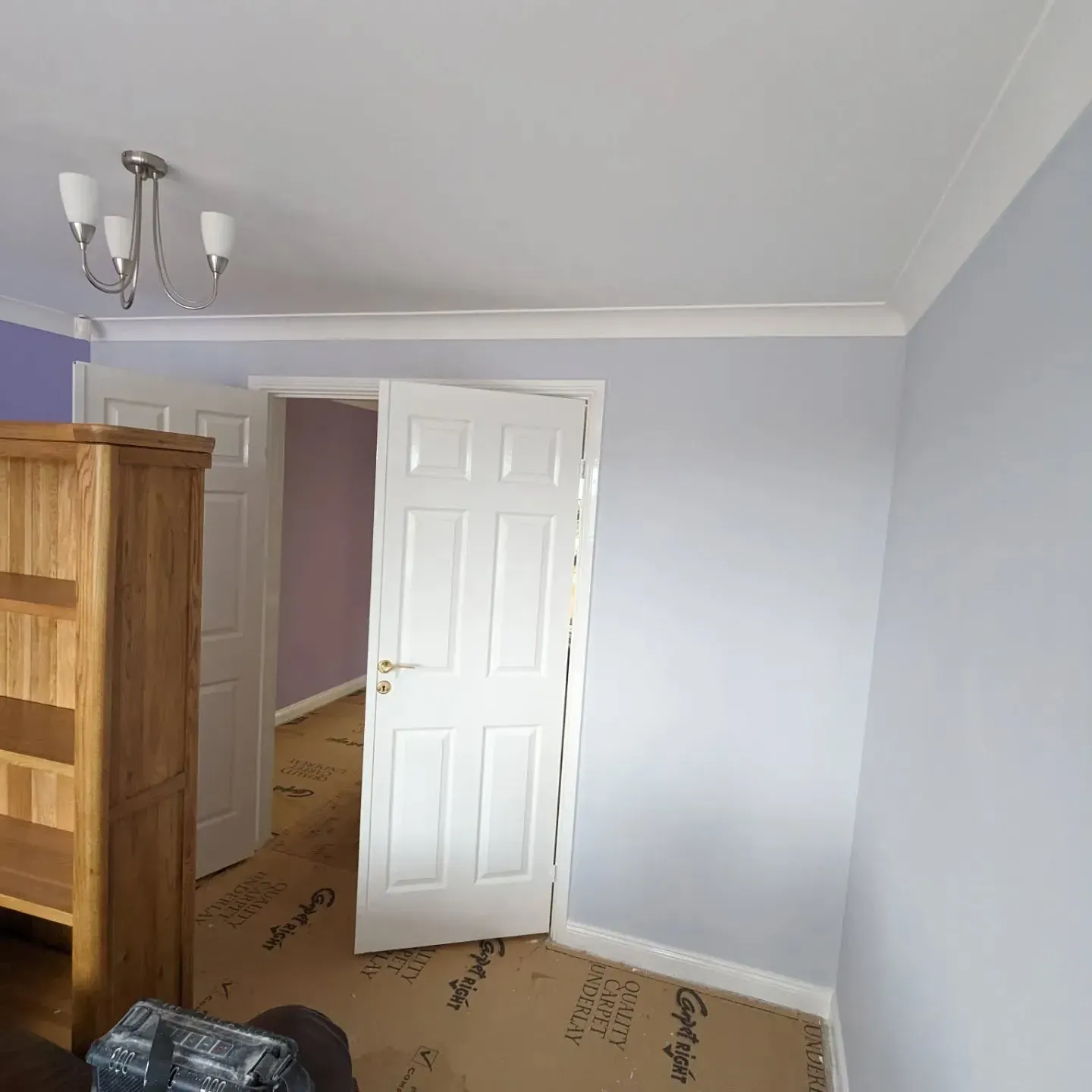 Dulux Frosted Steel living room makeover