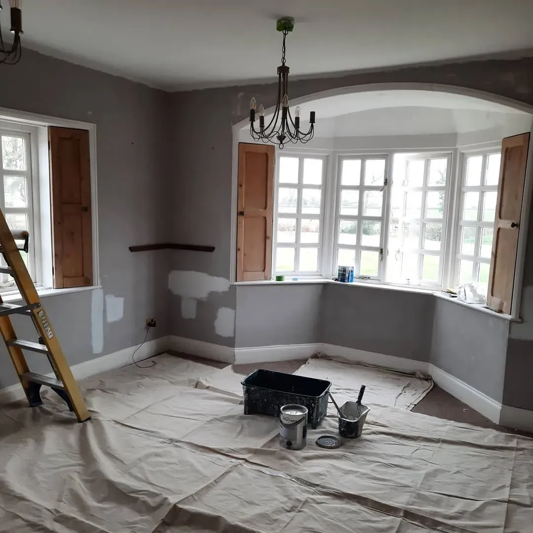 Dulux Goosewing living room makeover