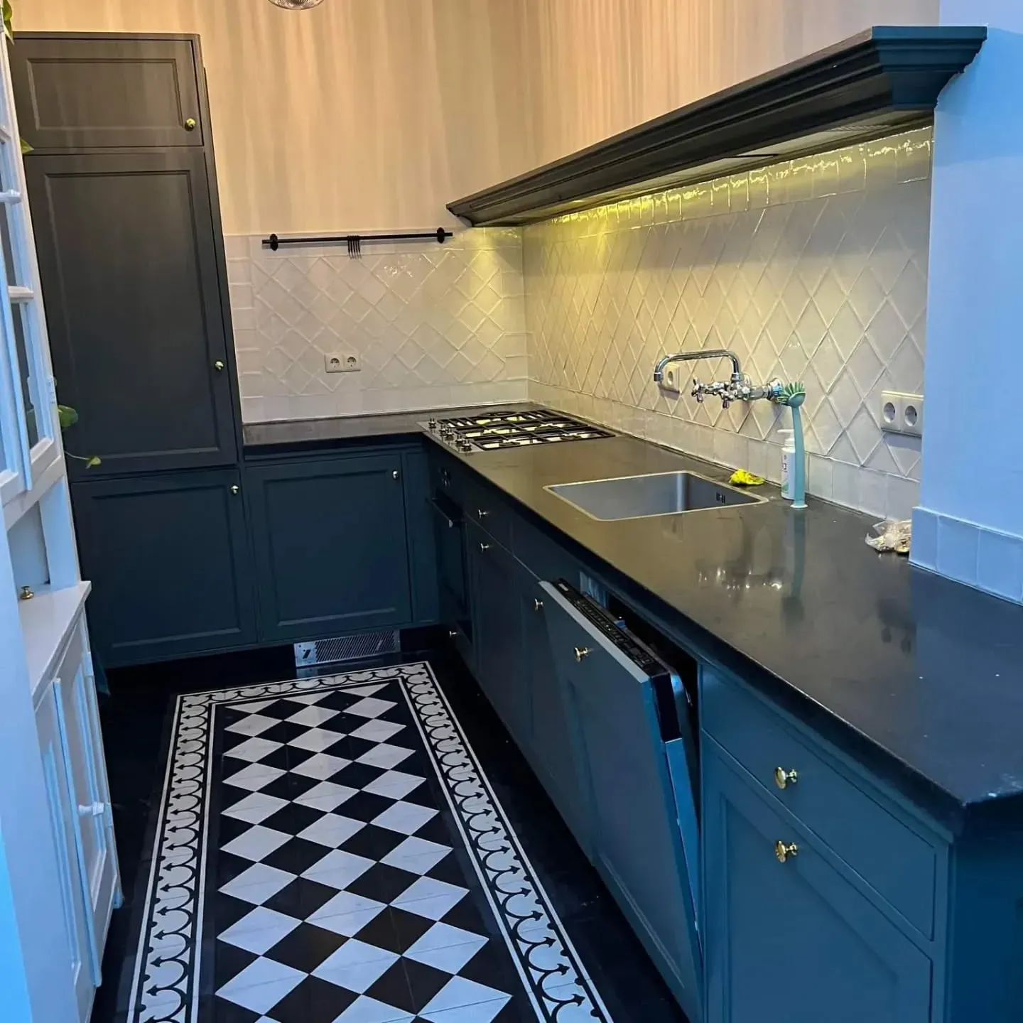 RAL Classic  Green grey kitchen cabinets color review