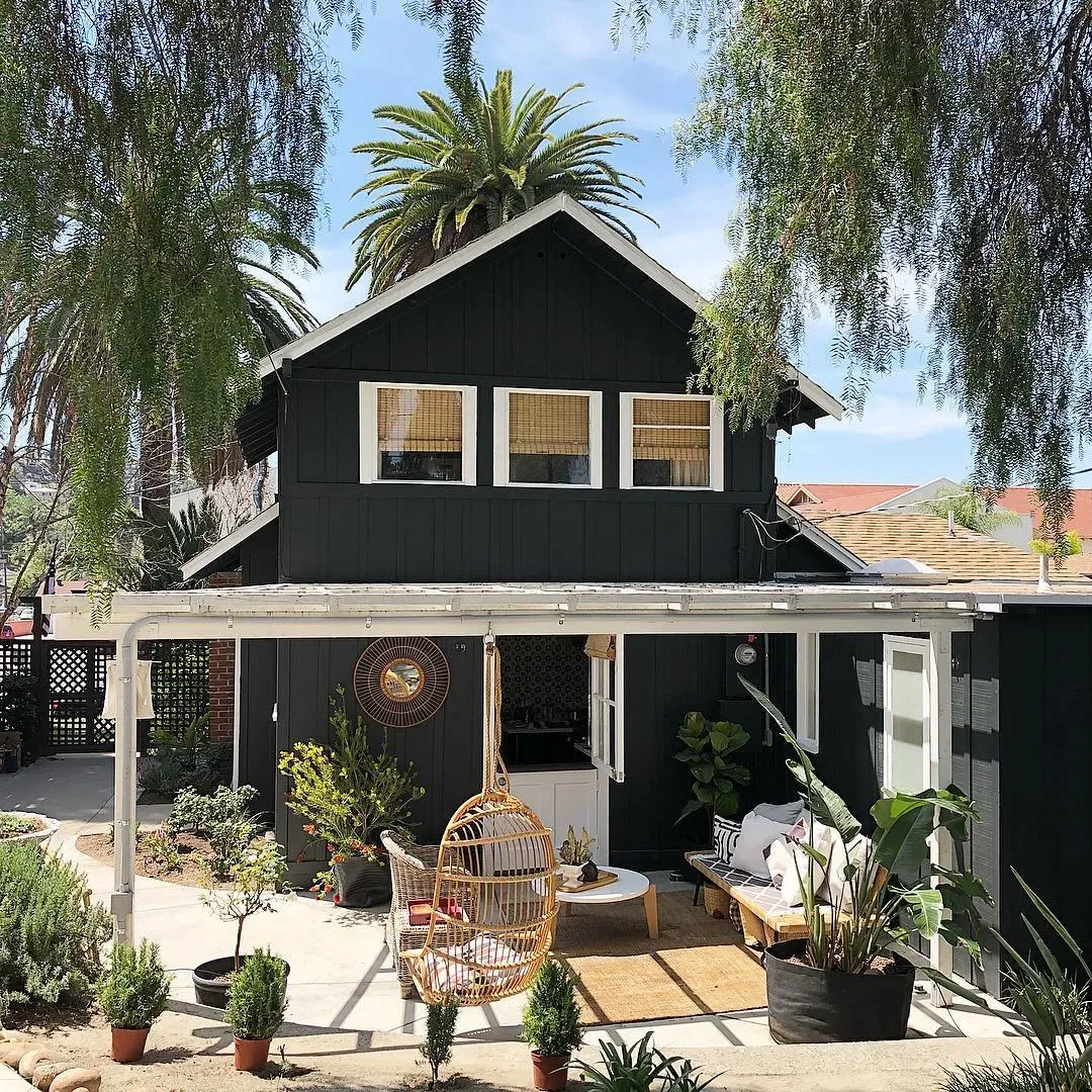 Sherwin Williams Greenblack house exterior inspiration