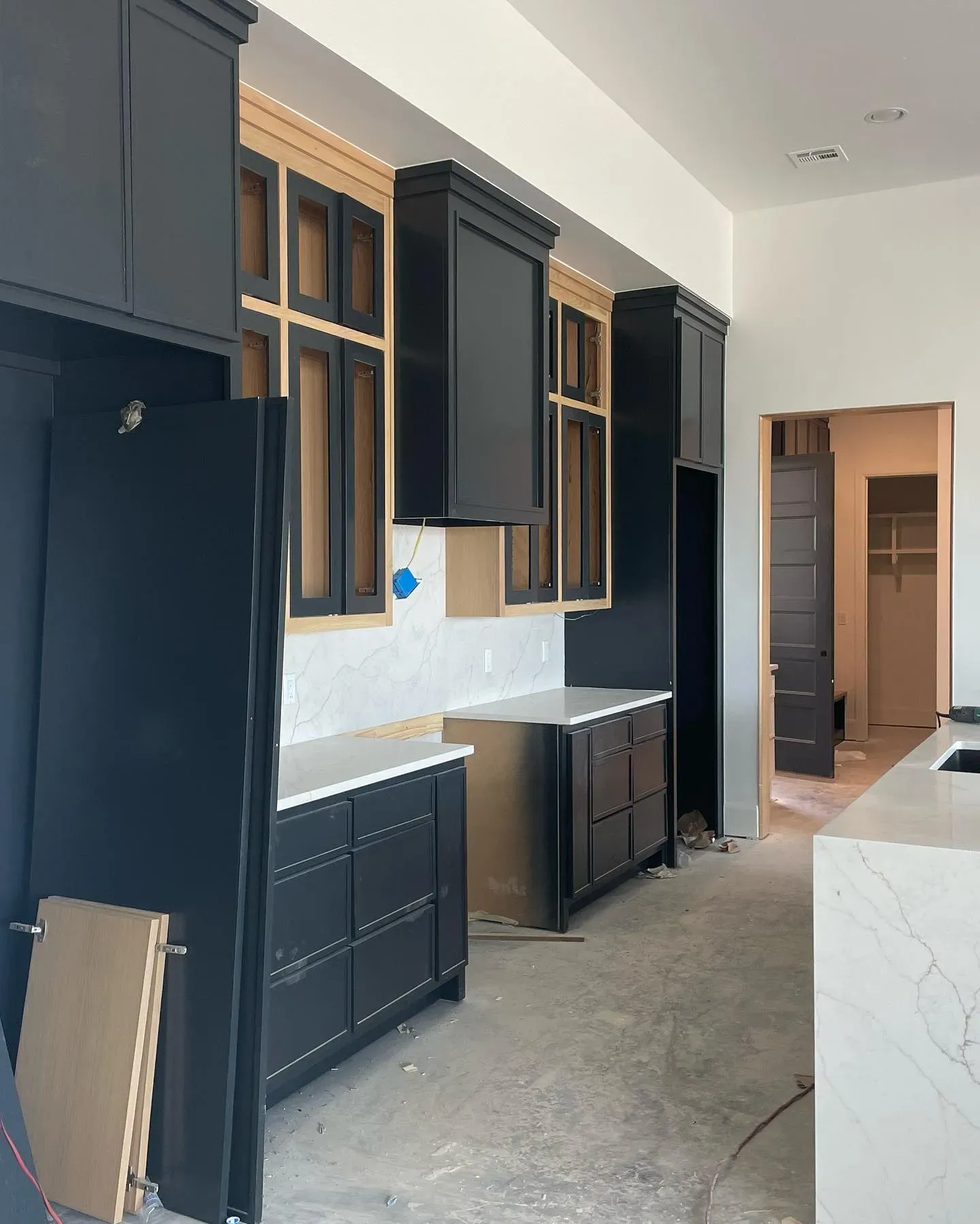 SW Greenblack dark kitchen cabinets 