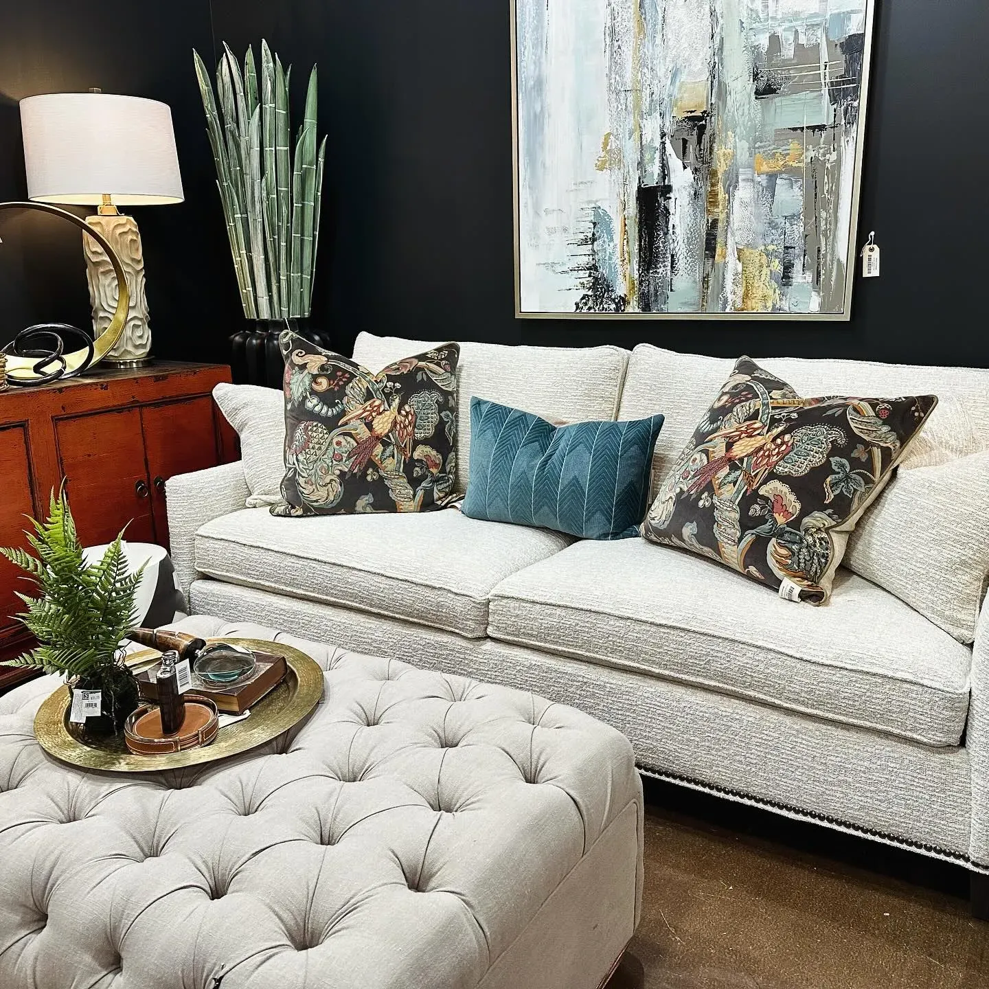 Sherwin Williams Greenblack dark living room color review