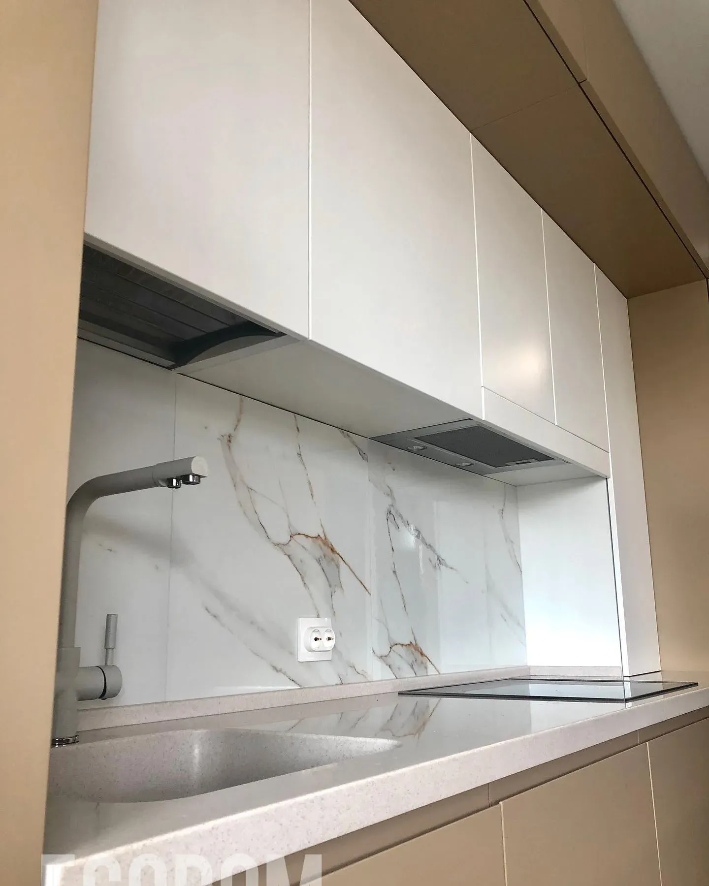 RAL 1019 kitchen cabinets inspiration