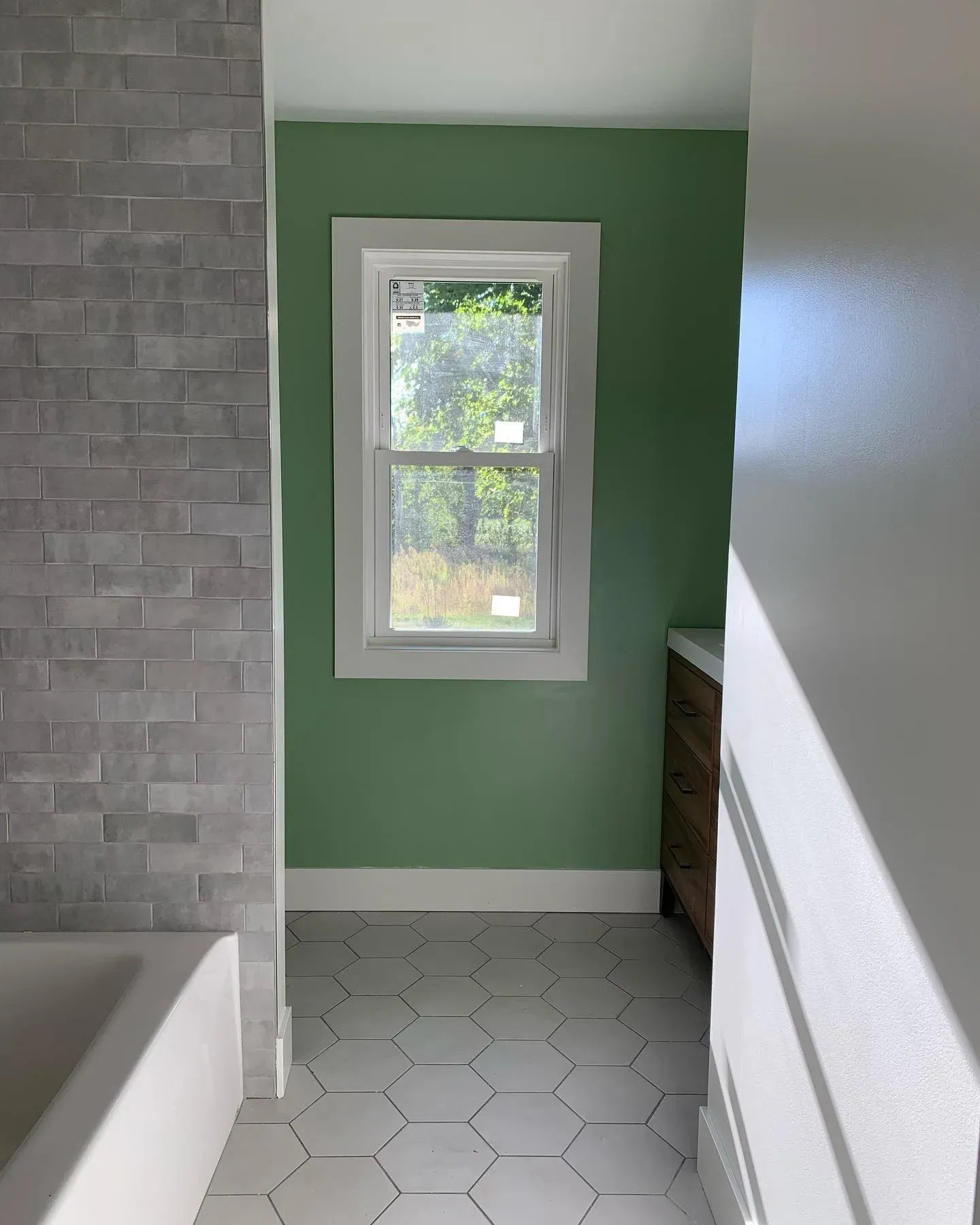 Sherwin Williams Haven bathroom color