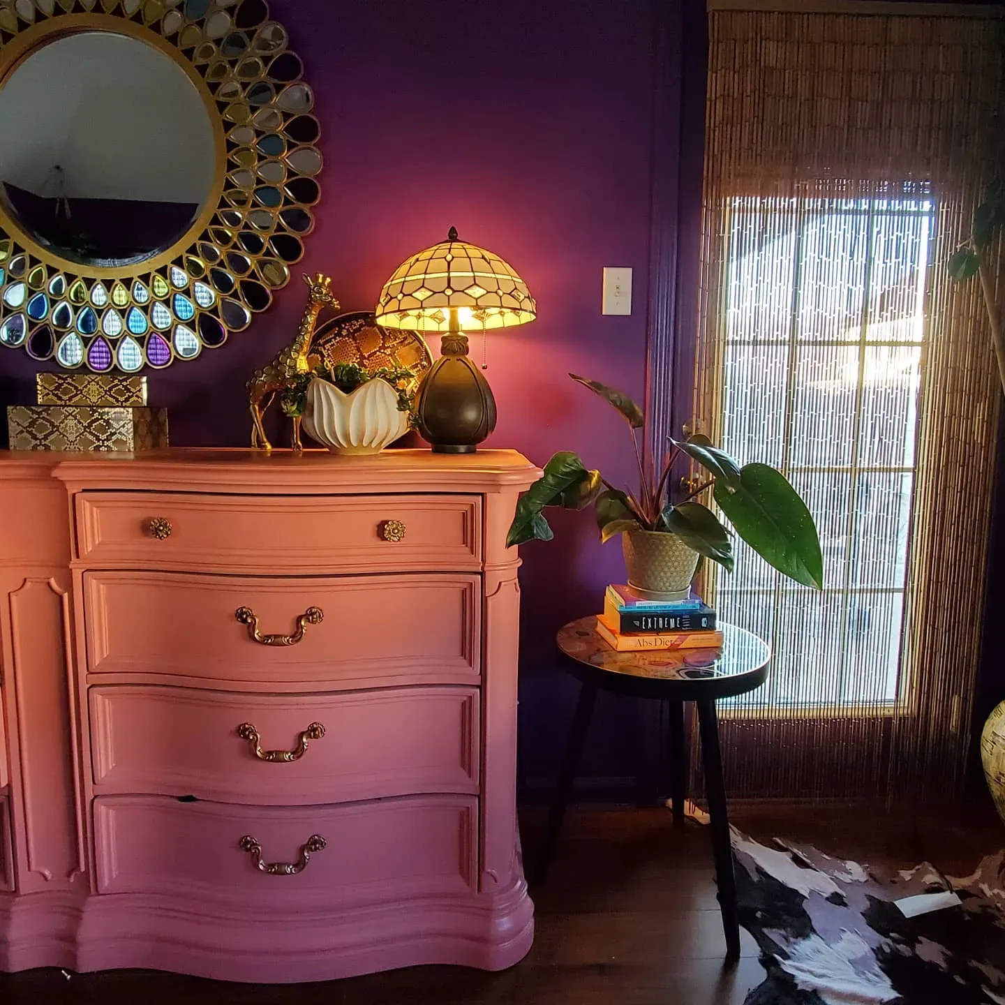 SW Impulsive Purple living room memphis interior