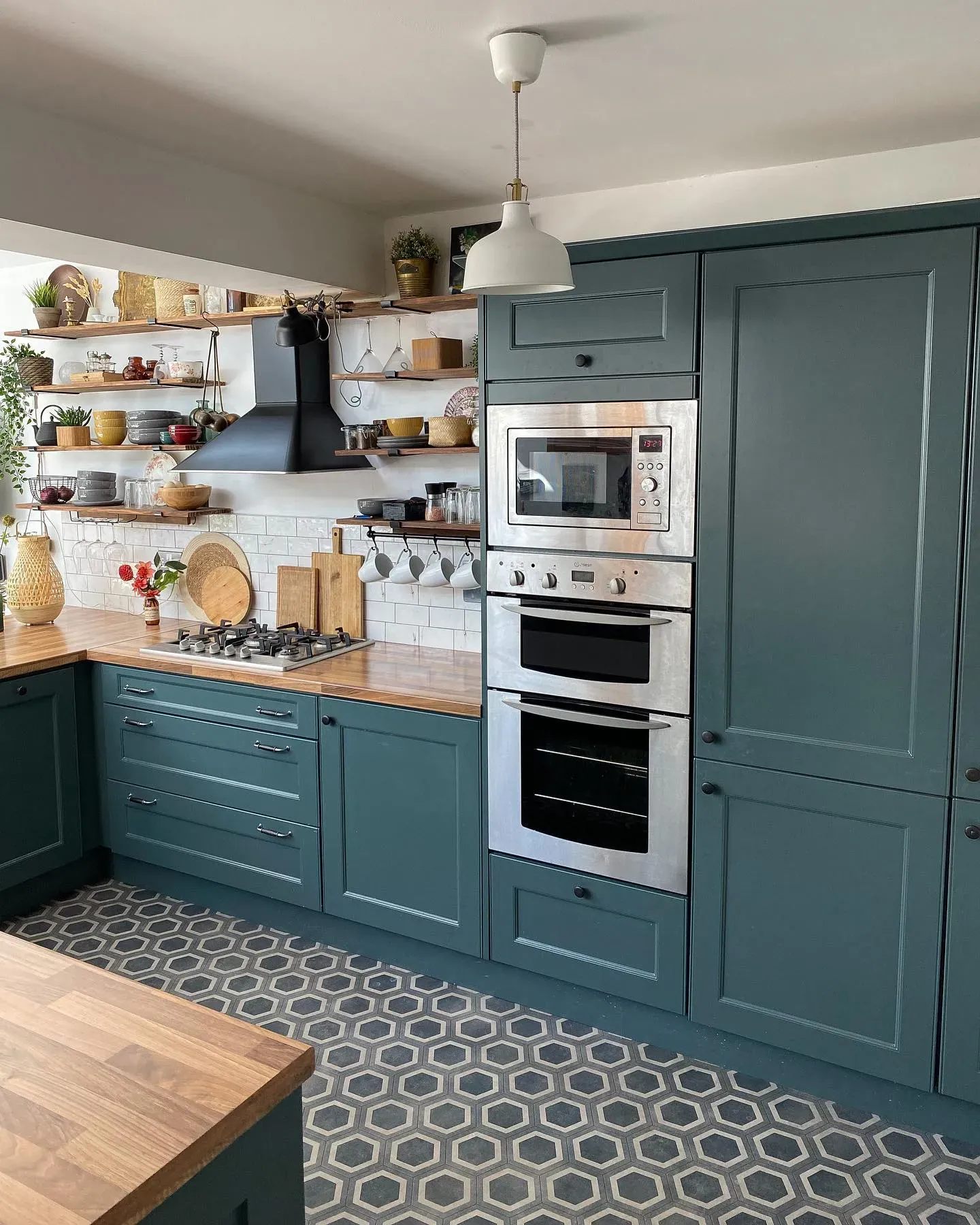 Inchyra Blue kitchen cabinets paint review