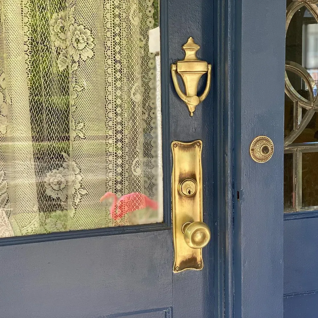 SW Indigo Batik front door color review