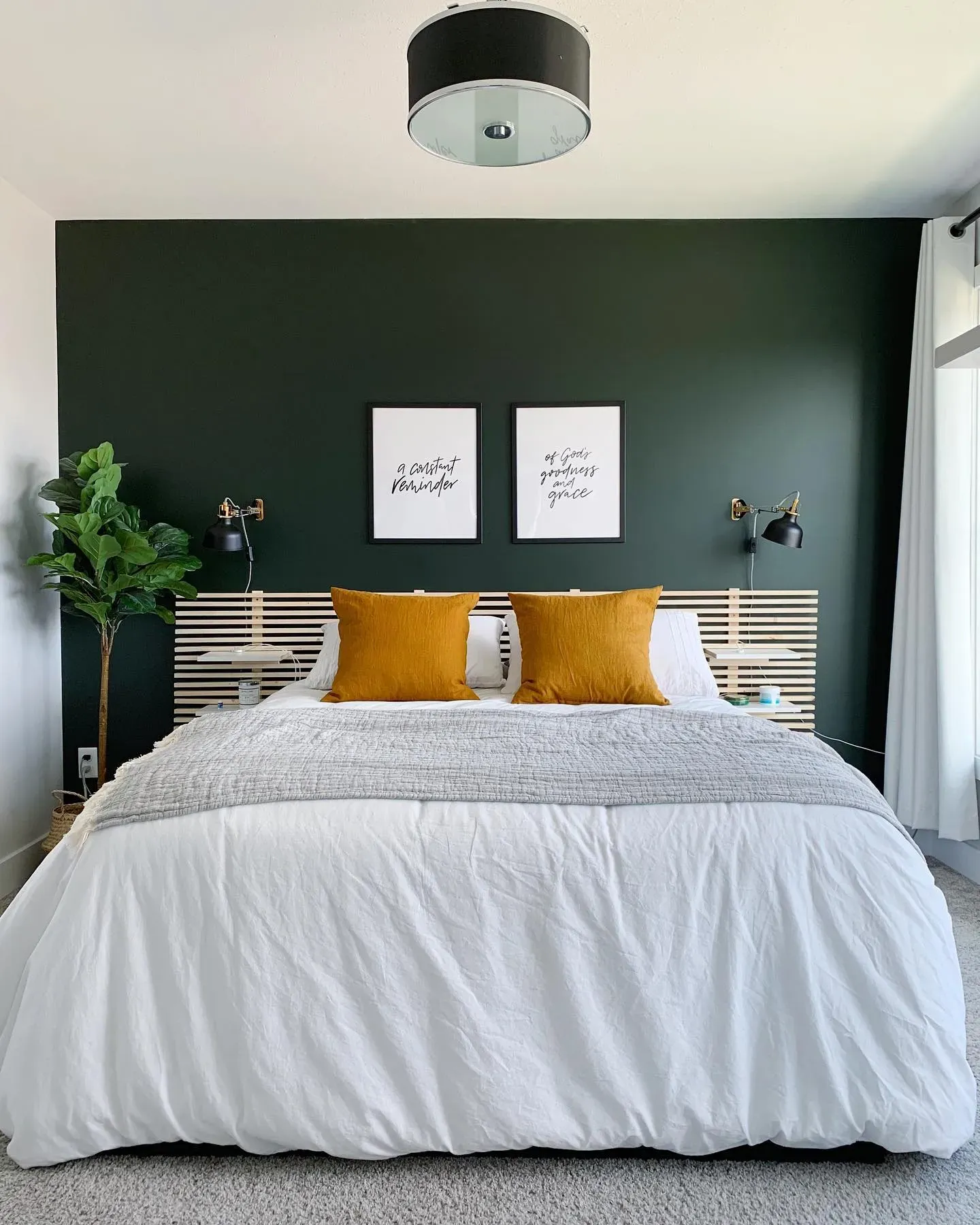 Sherwin Williams Jasper bedroom accent wall paint review