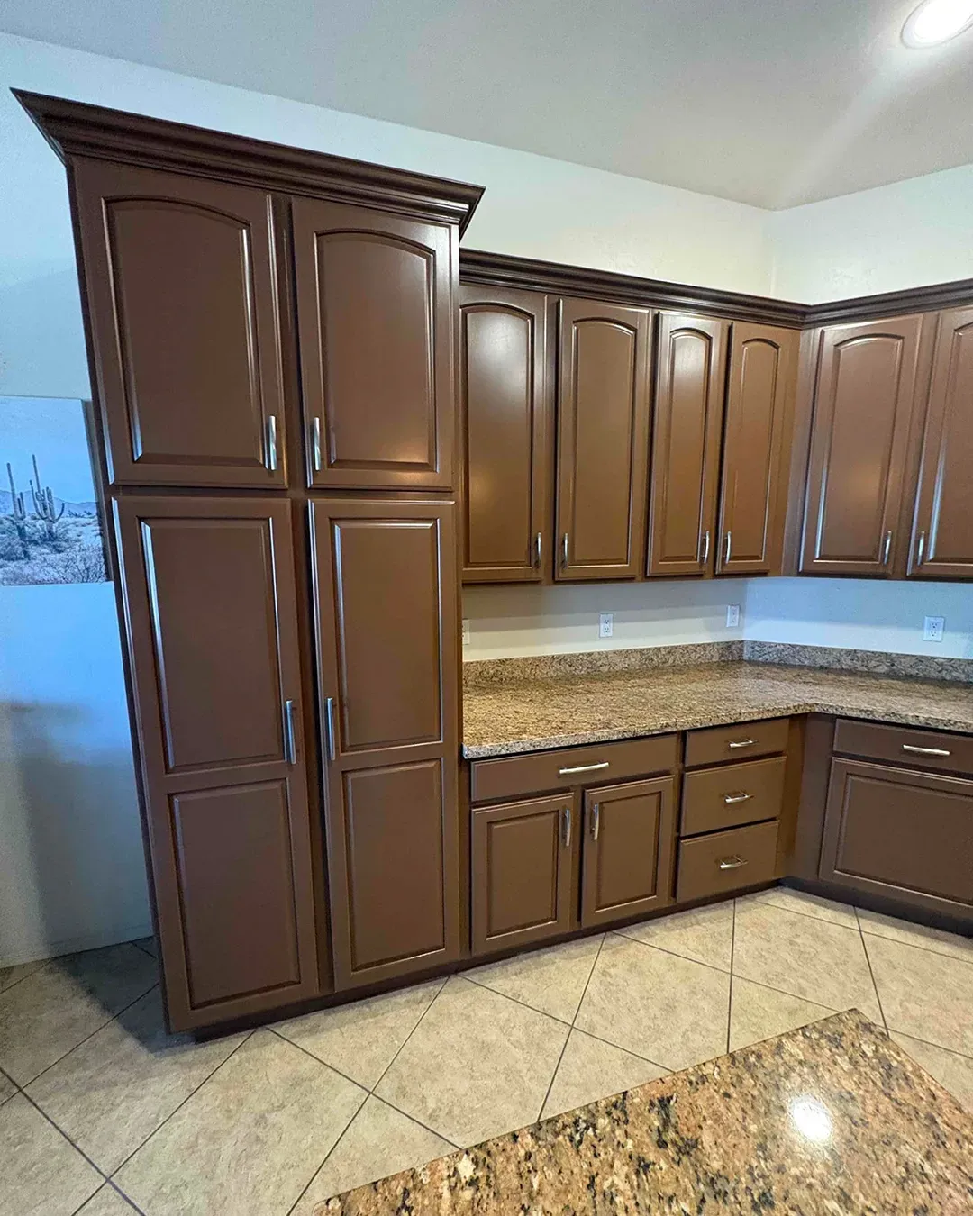 Sherwin Williams Java kitchen cabinets color