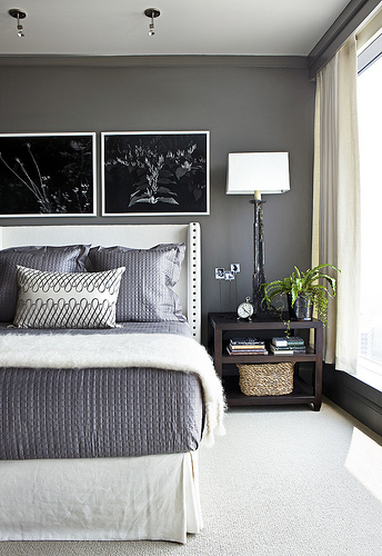 Interior with paint color Benjamin Moore Kendall Charcoal HC-166