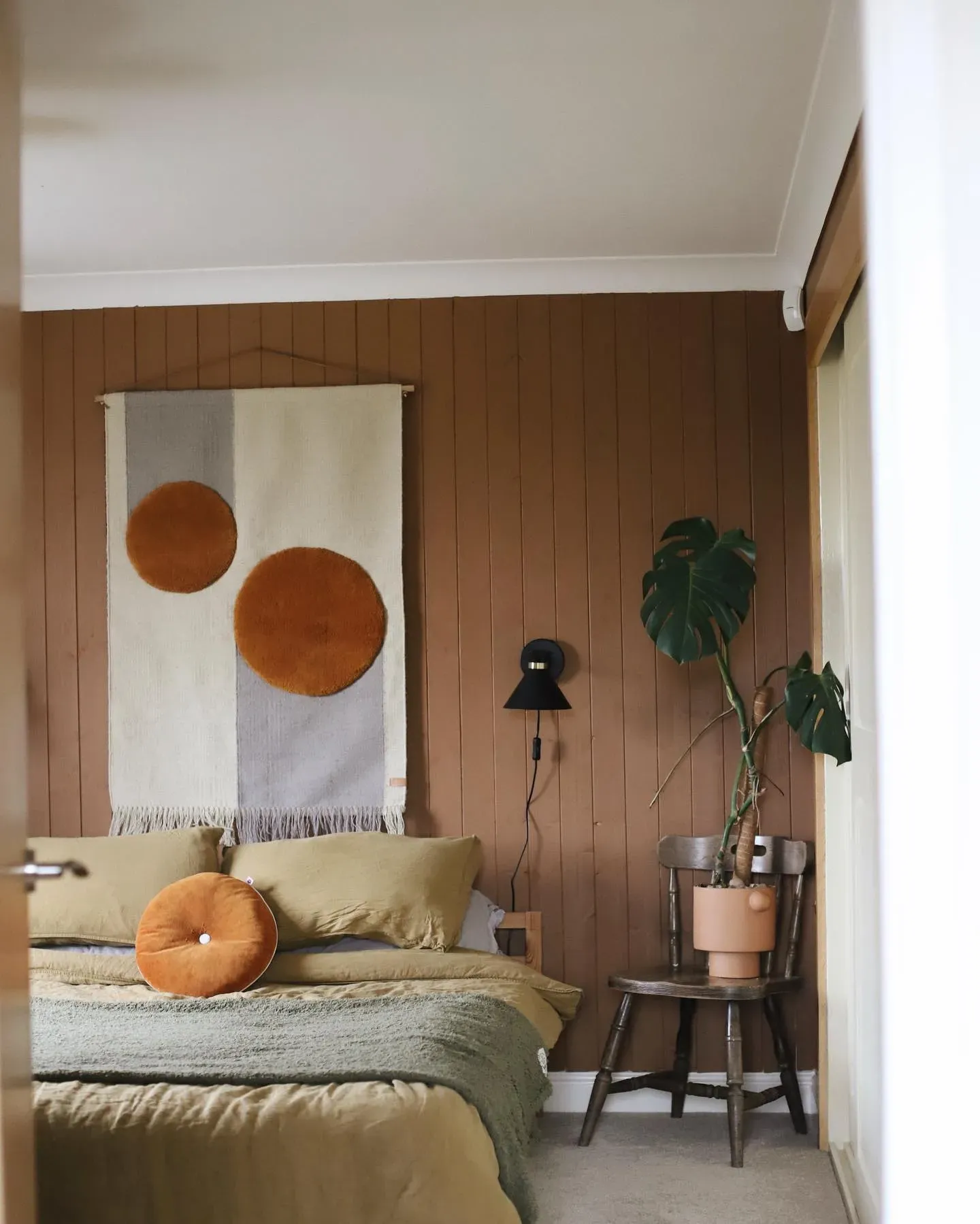 Little Greene Affogato bedroom interior