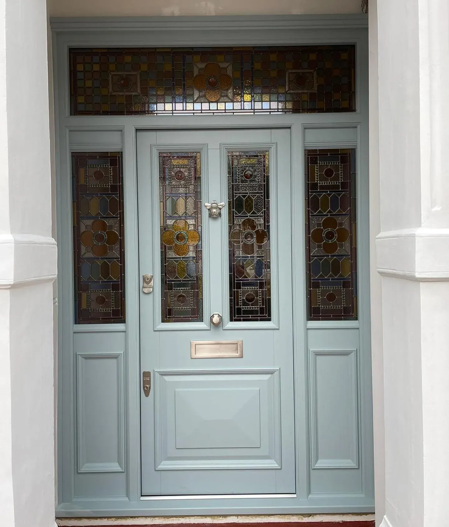 Little Greene Celestial Blue front door color