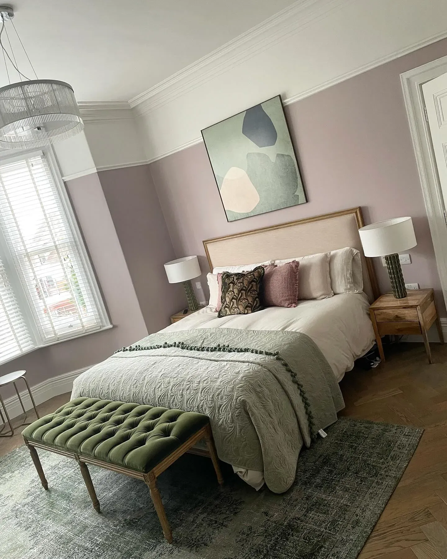 Little Greene Dorchester Pink bedroom paint