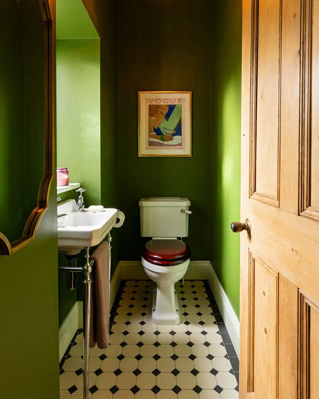 Little Greene green paint colors for bathroom