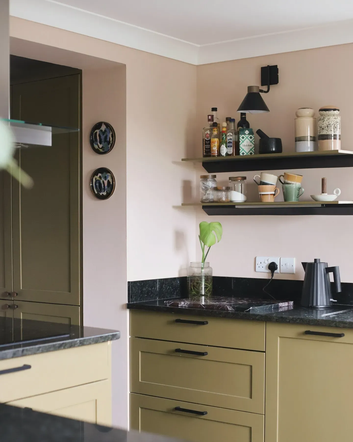 Light Bronze Green kitchen cabinets review