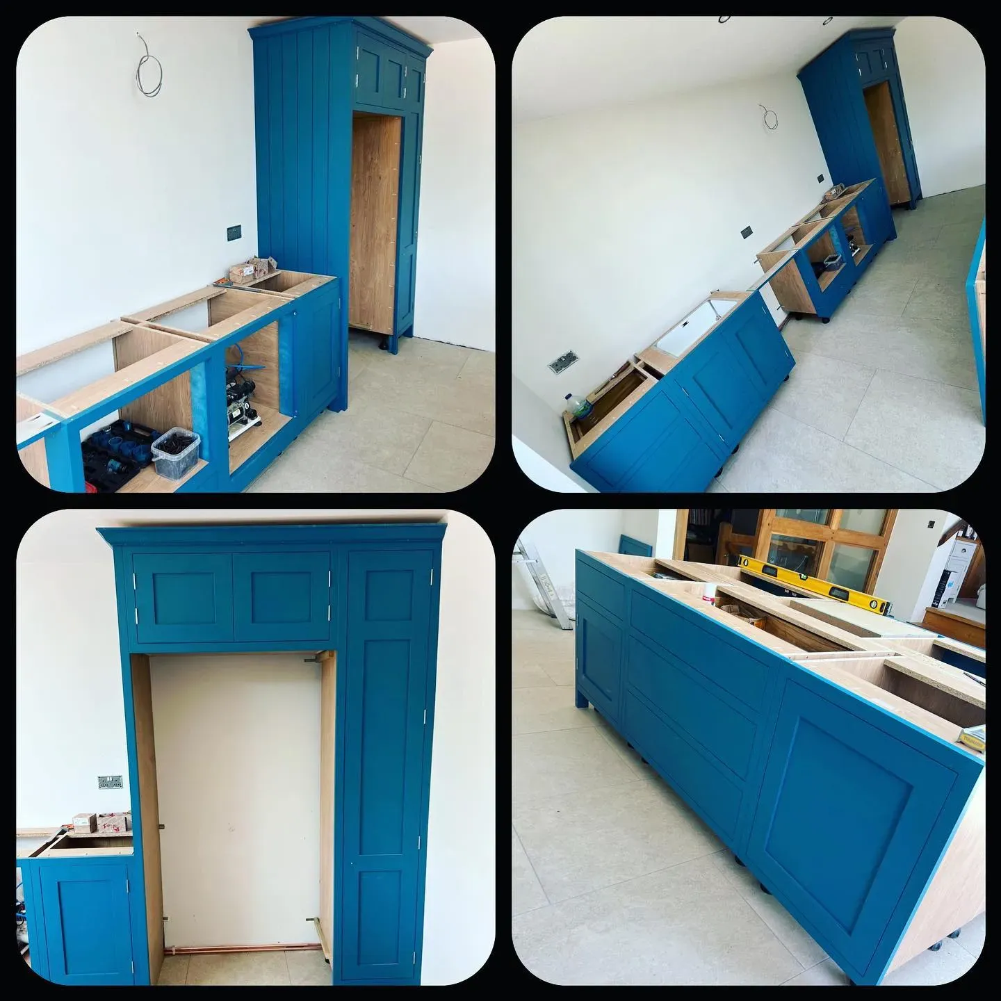 Marine Blue kitchen cabinets color