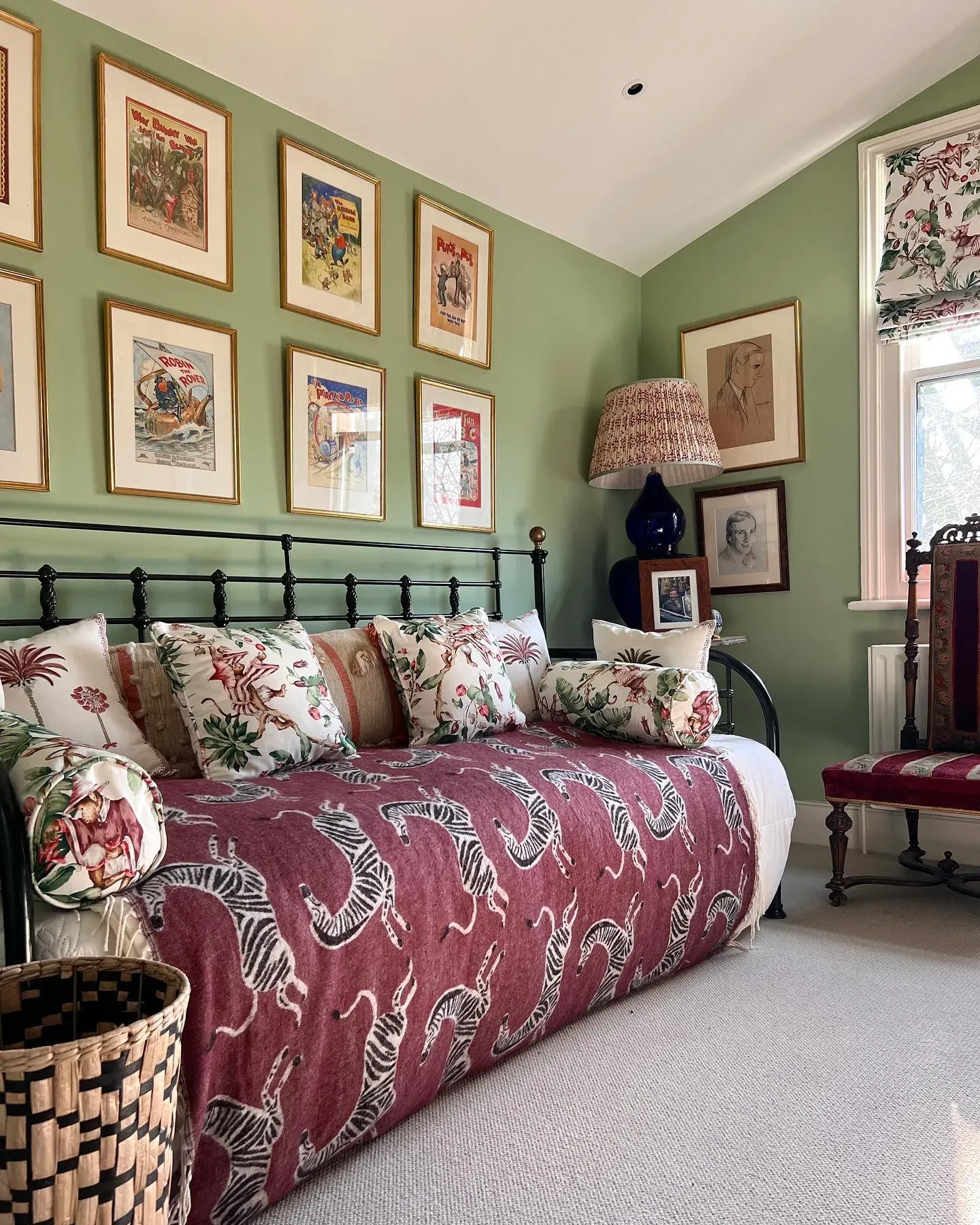 Little Greene Pea Green bedroom color