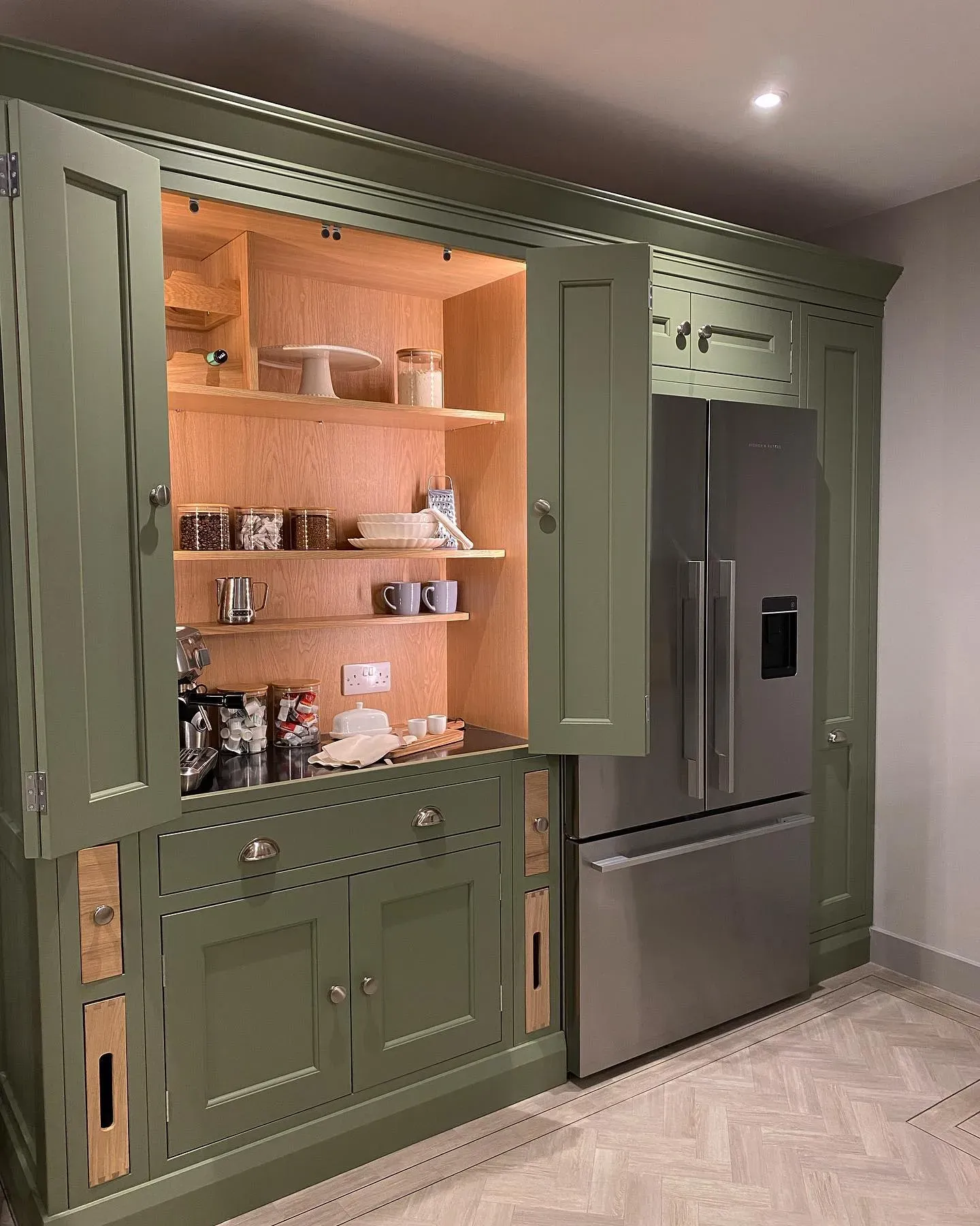 Sage Green kitchen cabinets 