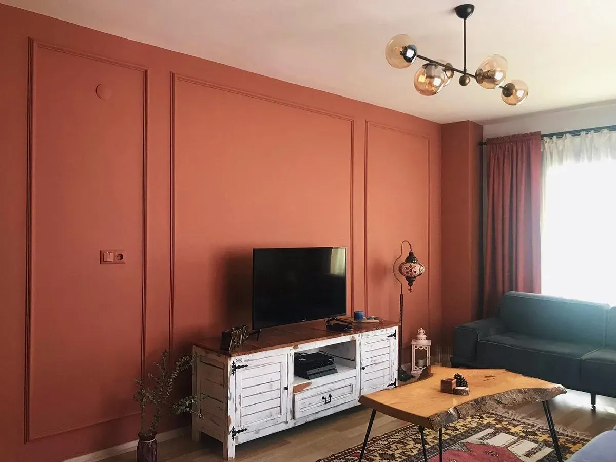 Lively Red living room paint review