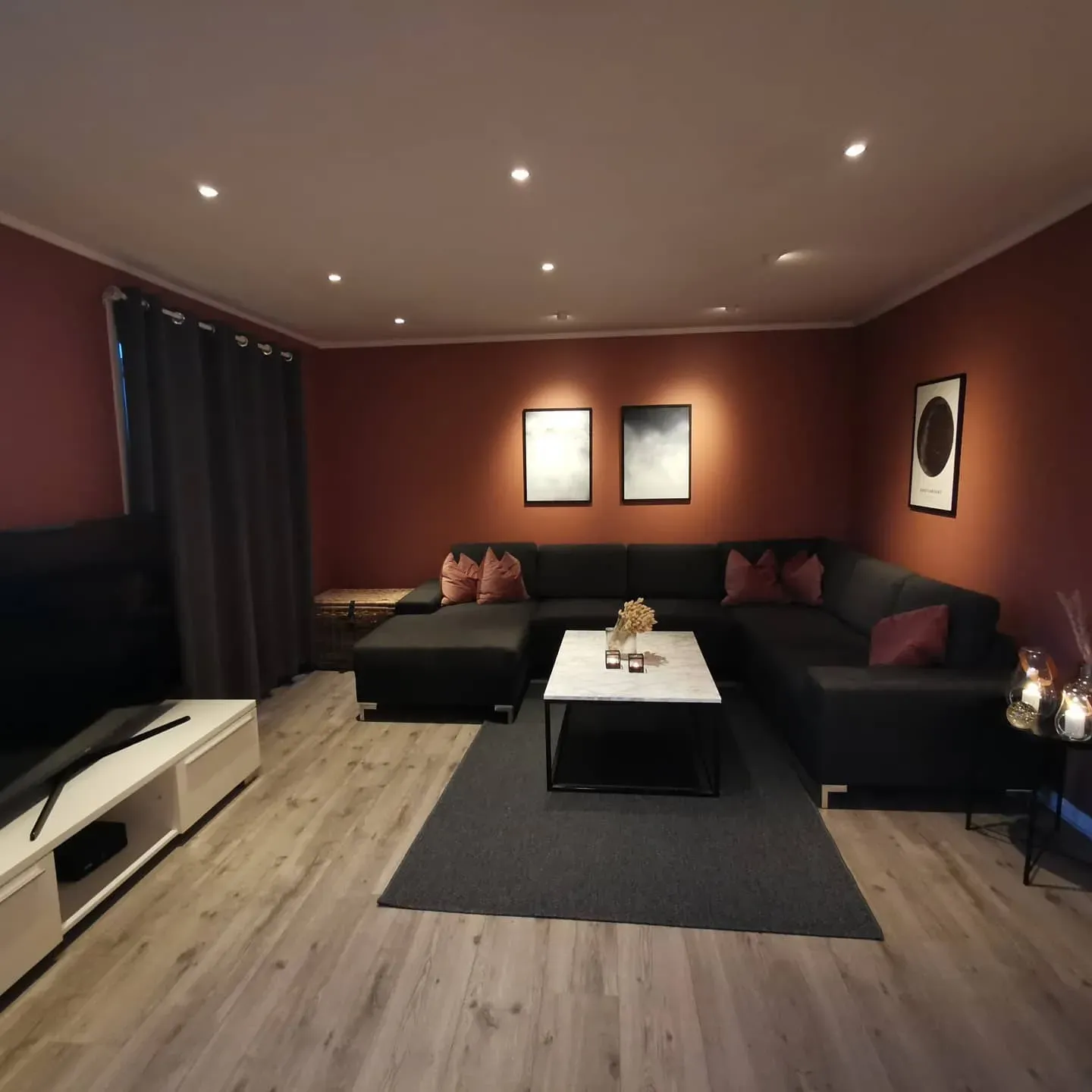 Jotun Lively Red living room color review