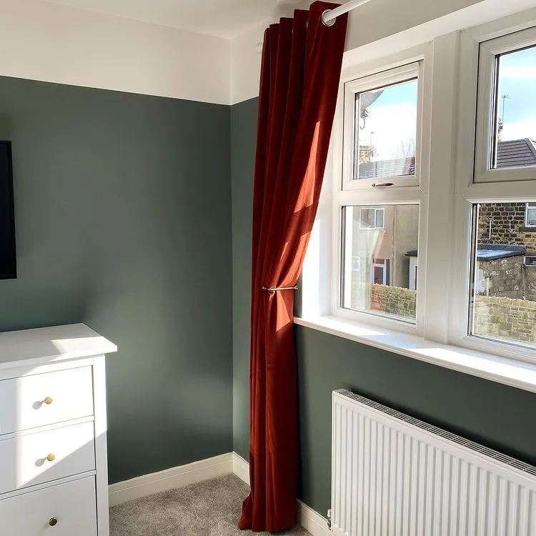 Interior with paint color Little Greene Livid 263