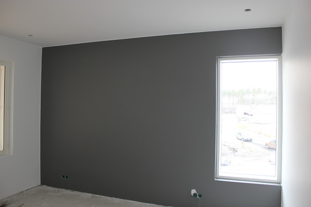 Interior with paint color Tikkurila Cloak M499