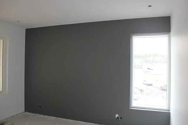 Interior with paint color Tikkurila Cloak M499