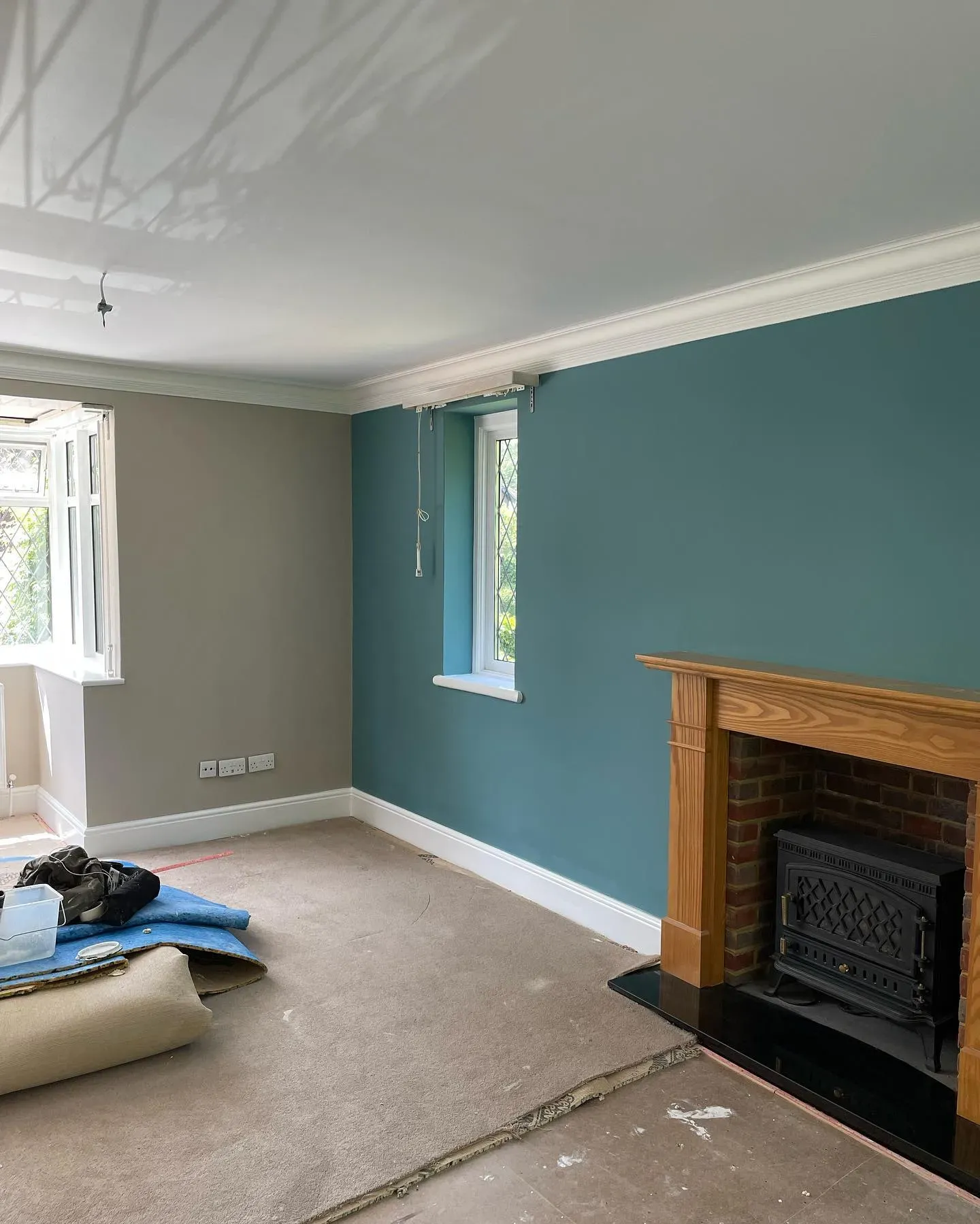 Maritime Teal living room 