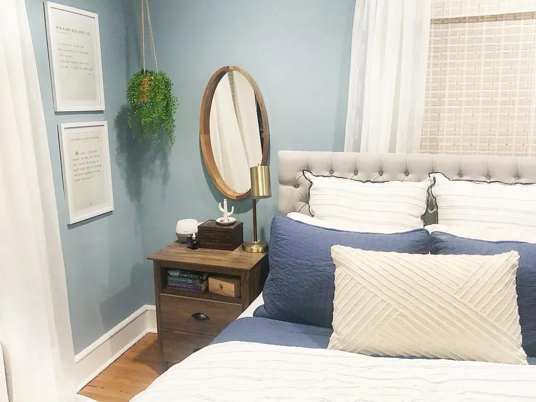 Sherwin Williams Meditative bedroom interior