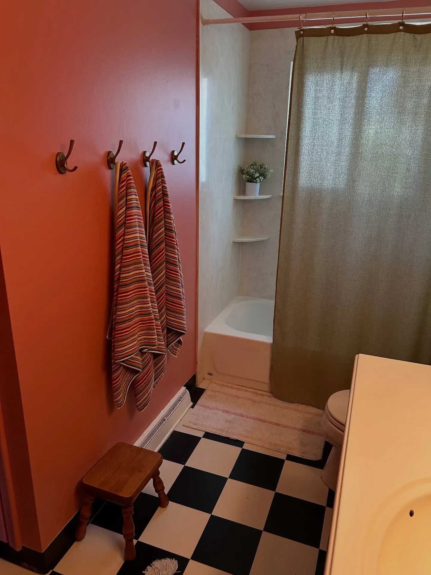 SW Memorable Rose bathroom paint