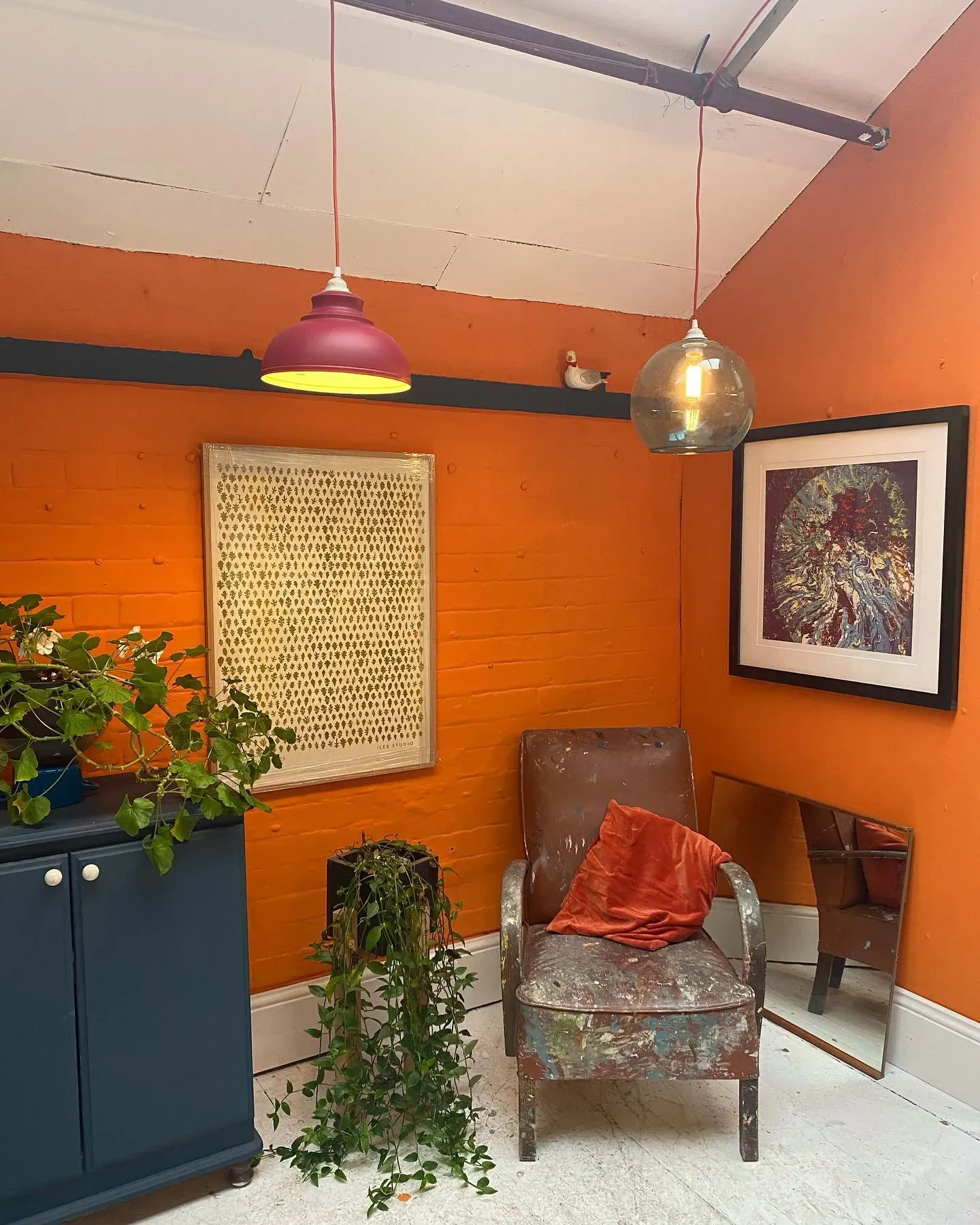 Moroccan Flame wall paint picture