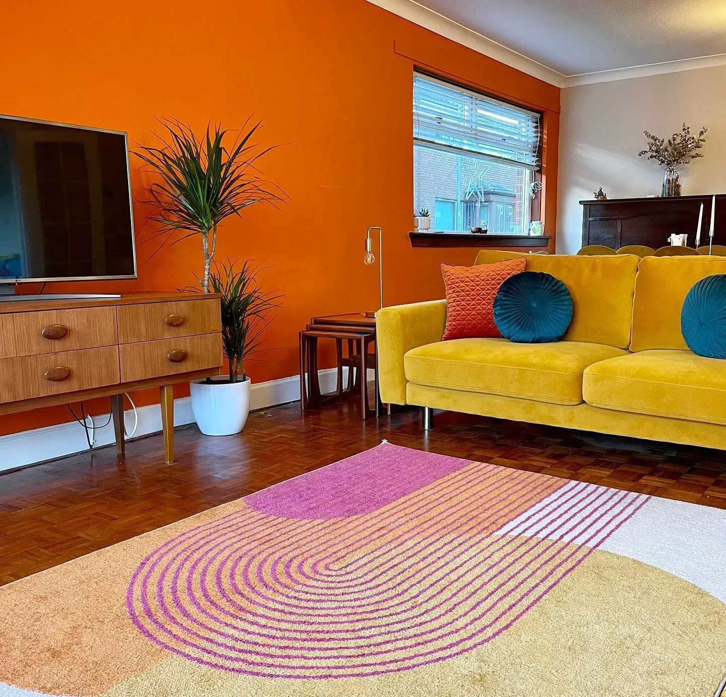 Dulux Moroccan Flame living room interior idea