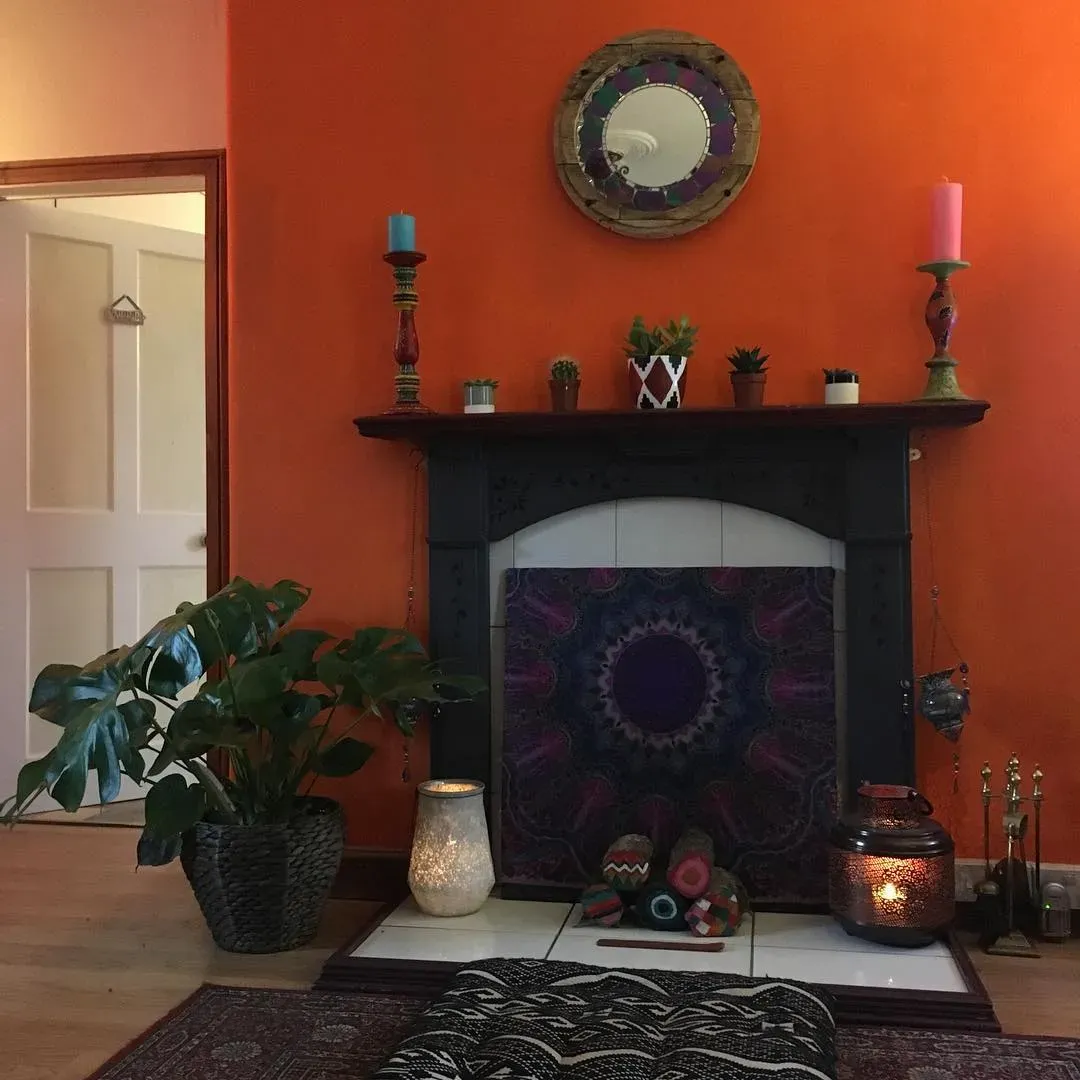 Dulux Moroccan Flame living room 