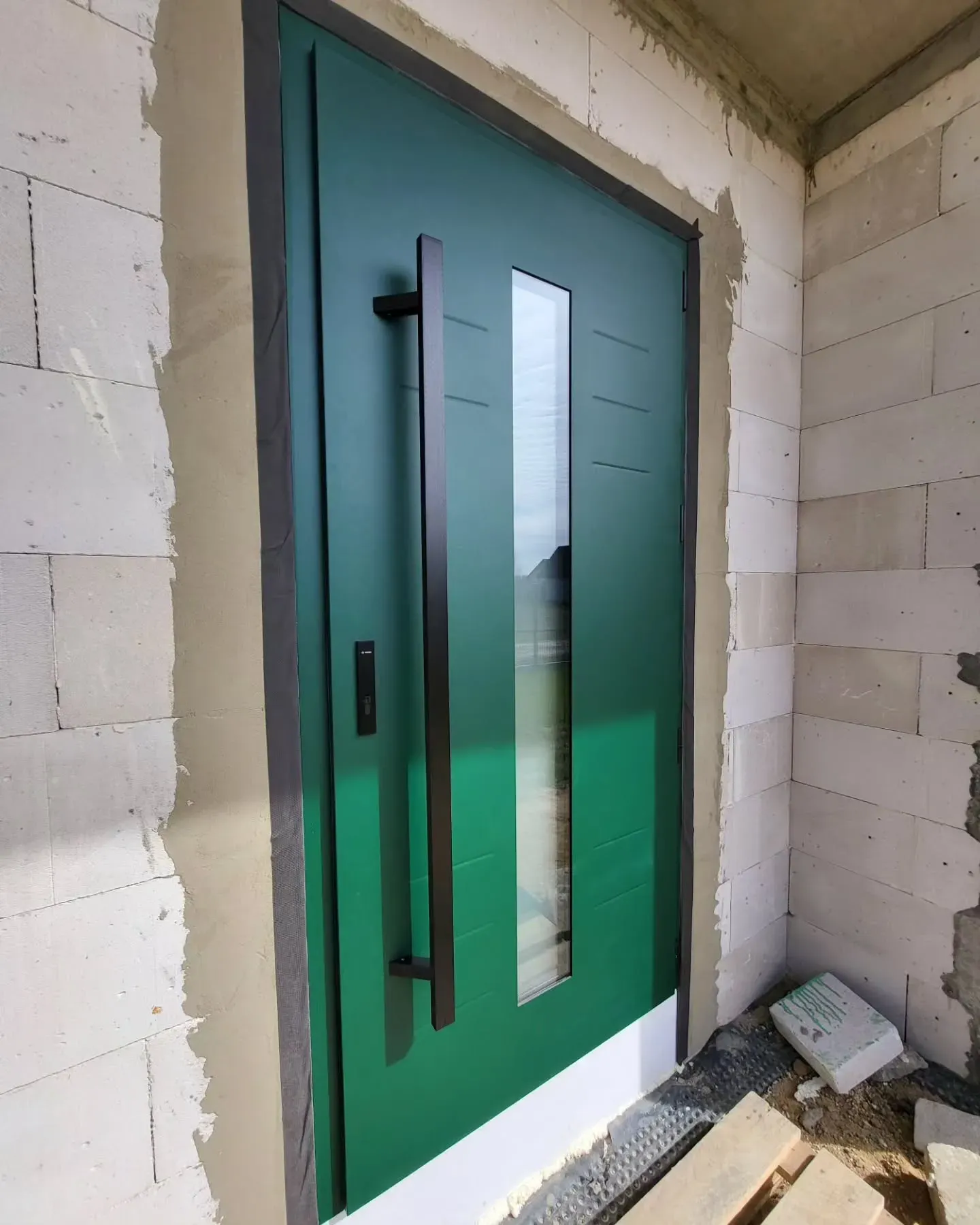 RAL 6005 front door color