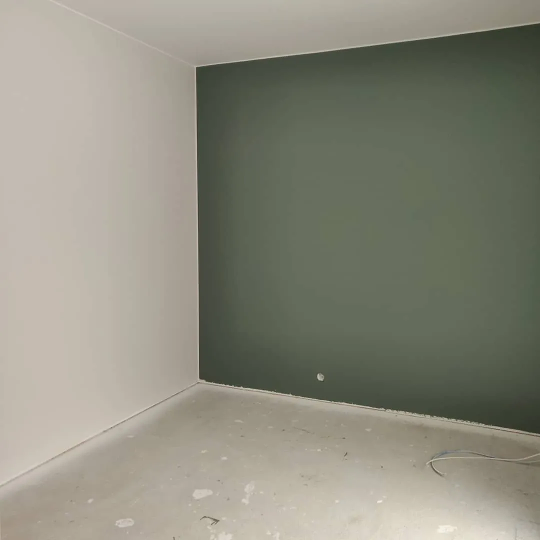 Interior with paint color Tikkurila Nephrite N494