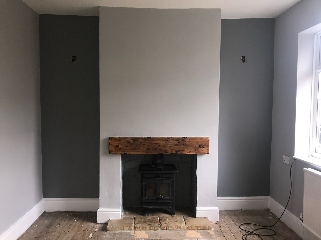 Interior with paint color Dulux Natural Slate 30BB 31/022