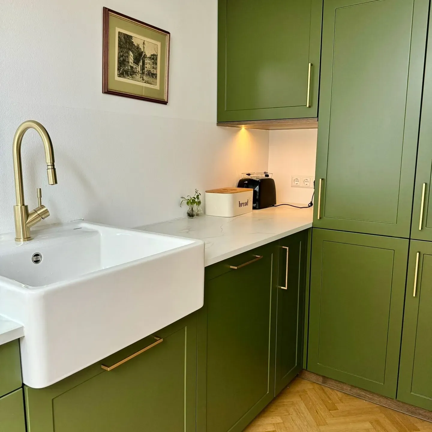 RAL 6003 kitchen cabinets color