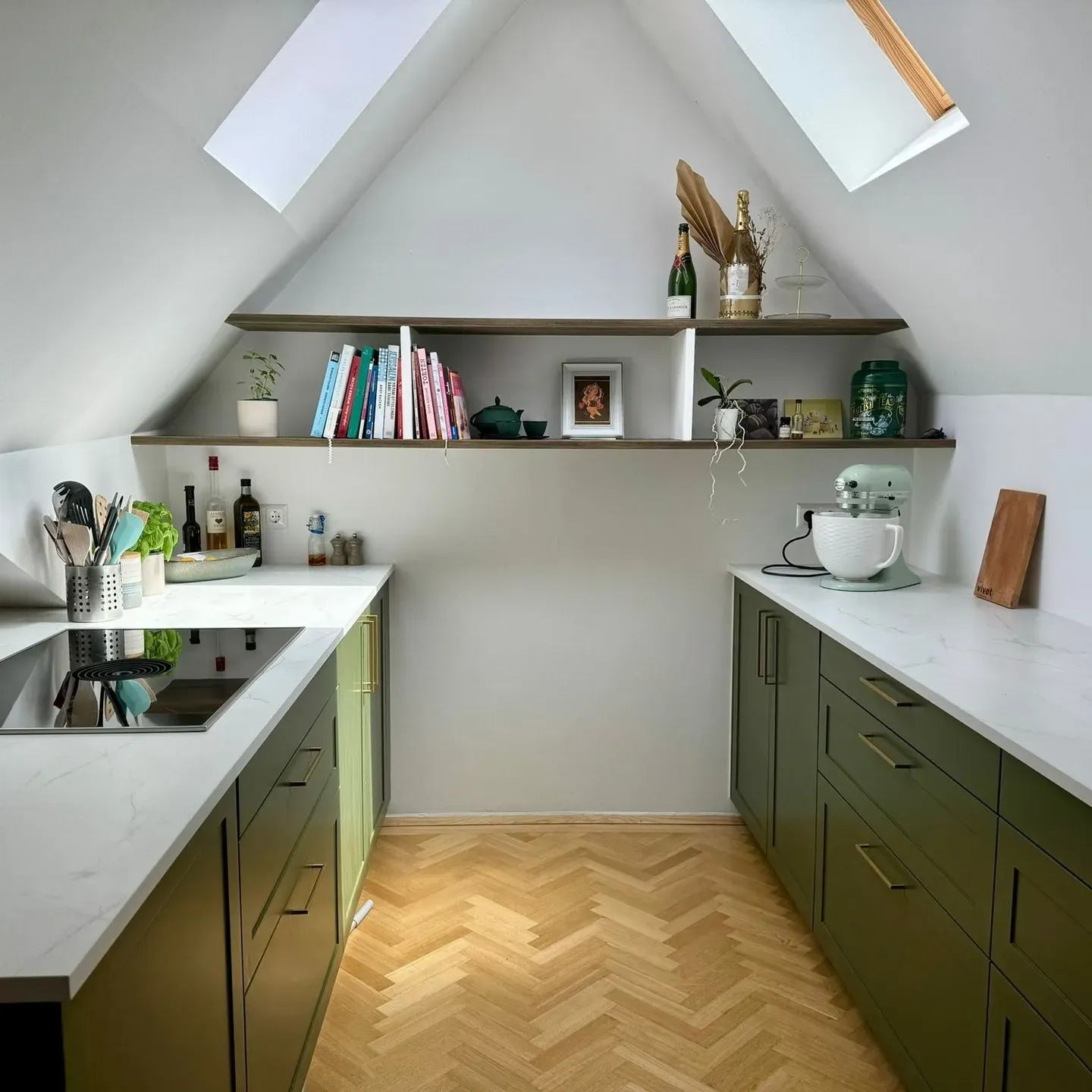 RAL Classic  Olive green kitchen cabinets color review