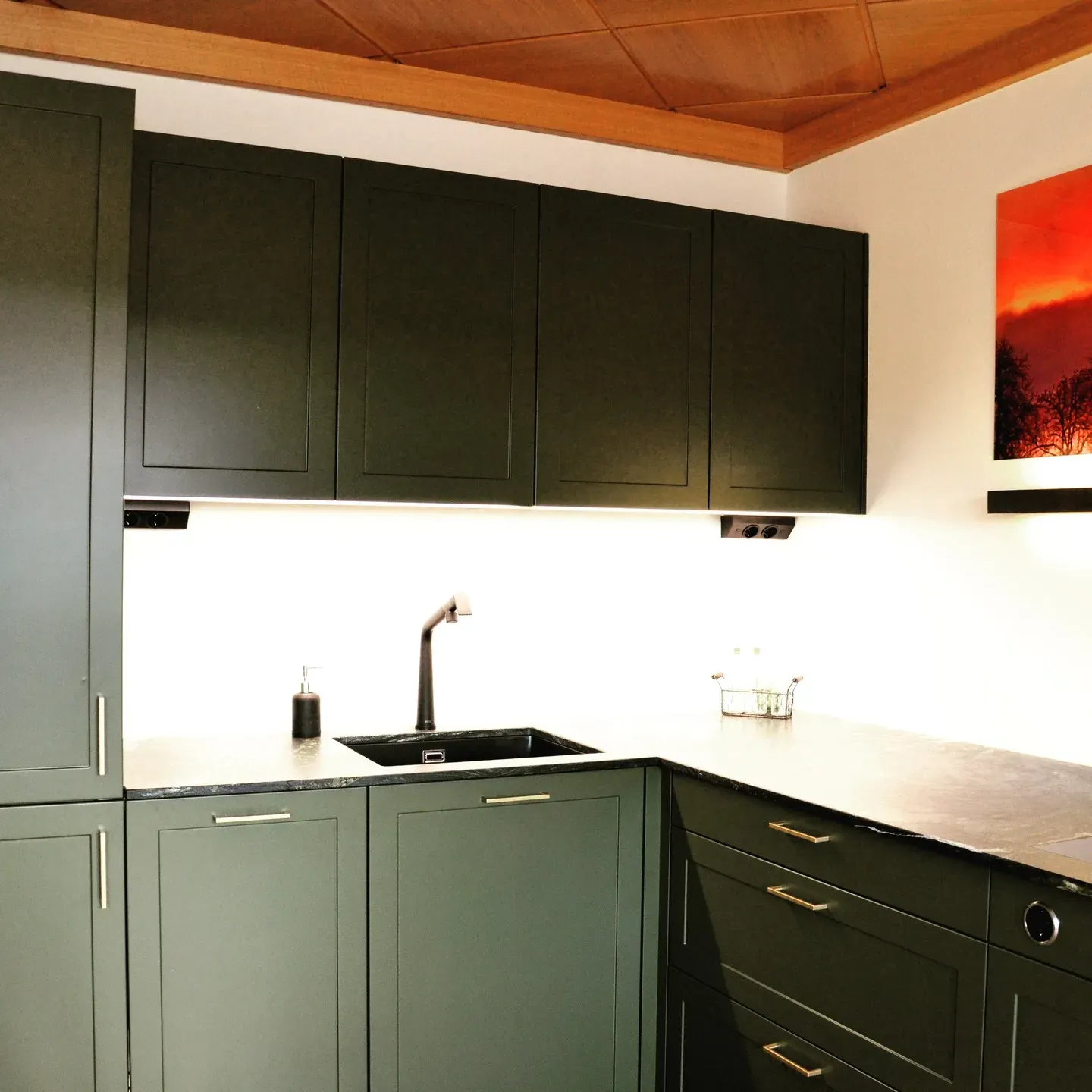 RAL Classic RAL 6003 kitchen cabinets color