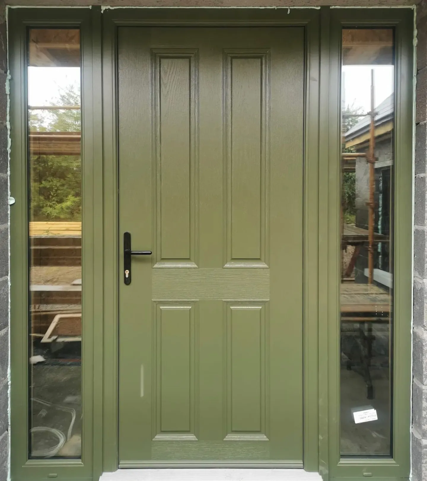 RAL 6003 front door color review