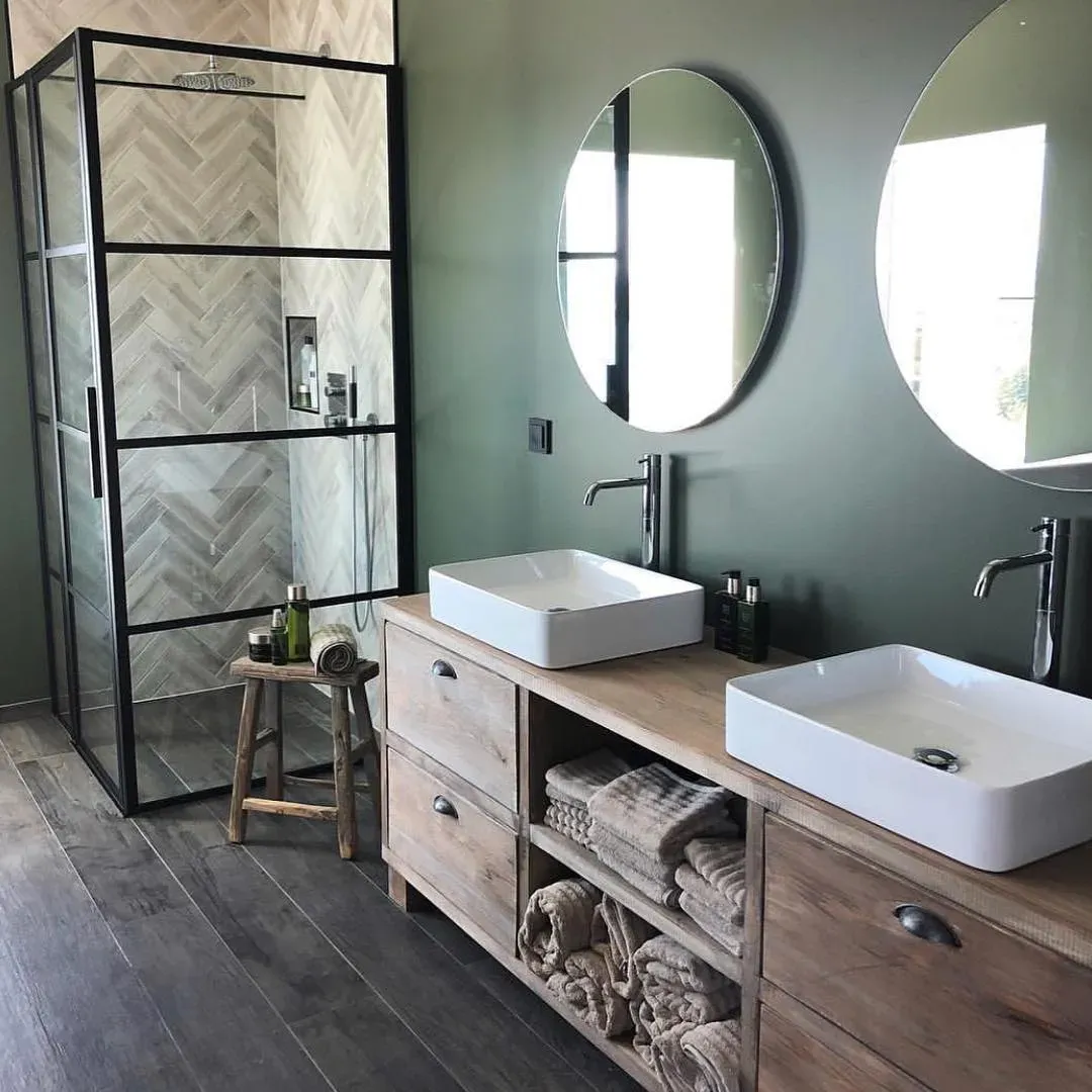 Jotun Organic Green bathroom color