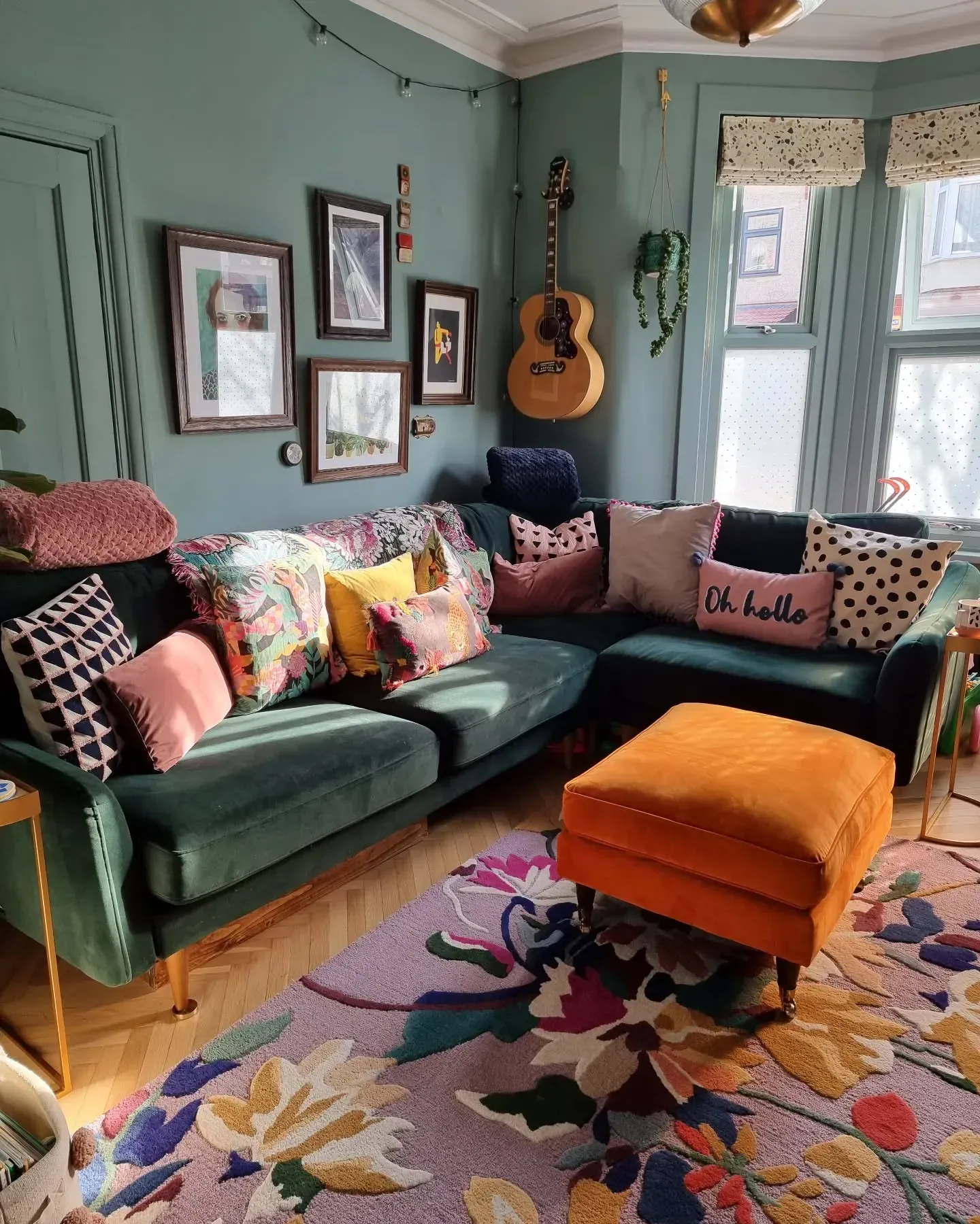 Farrow and Ball Oval Room Blue living room 